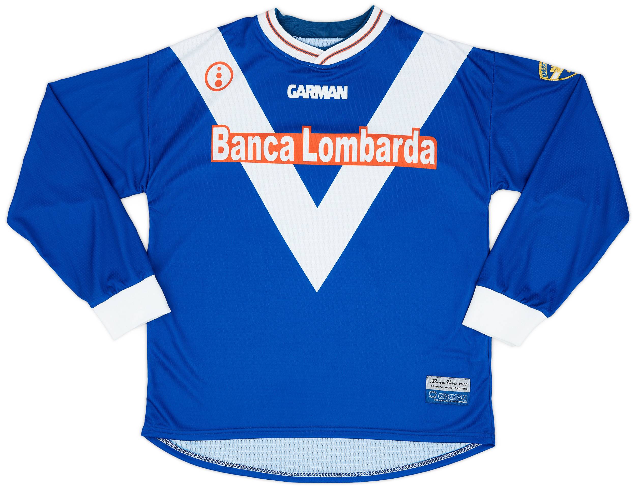 2001-02 Brescia Garman Reissue Home L/S Shirt Guardiola #28