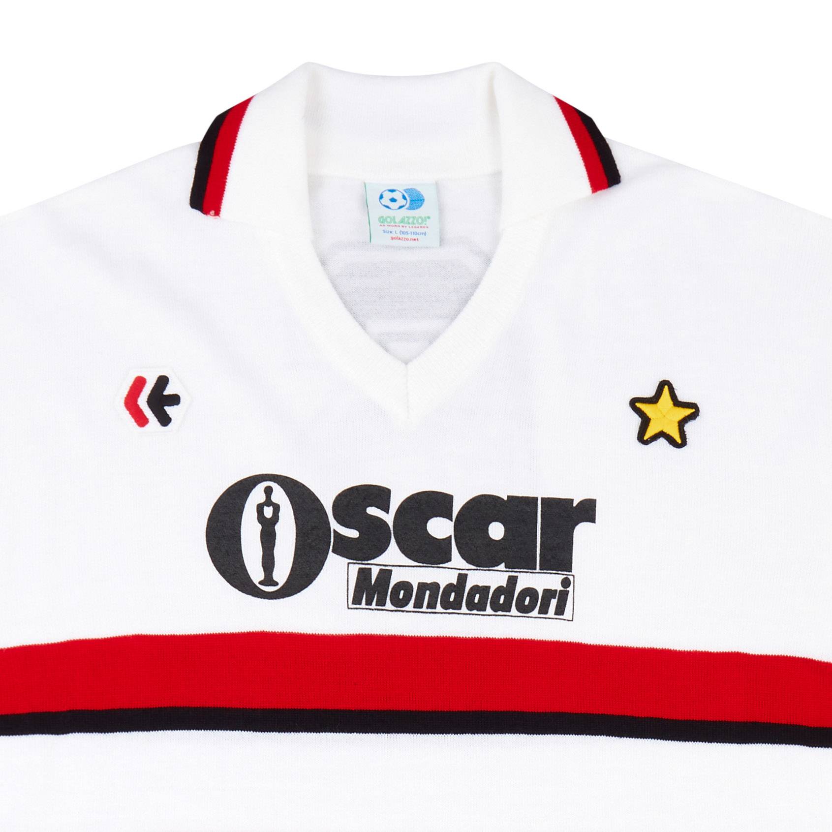 ACミラノ 84/85 アウェイ ユニフォーム #6 BARESI 長袖 1984-85 AC Milan RollyGo-Reissue Away L/S Shirt #6 (Baresi) L