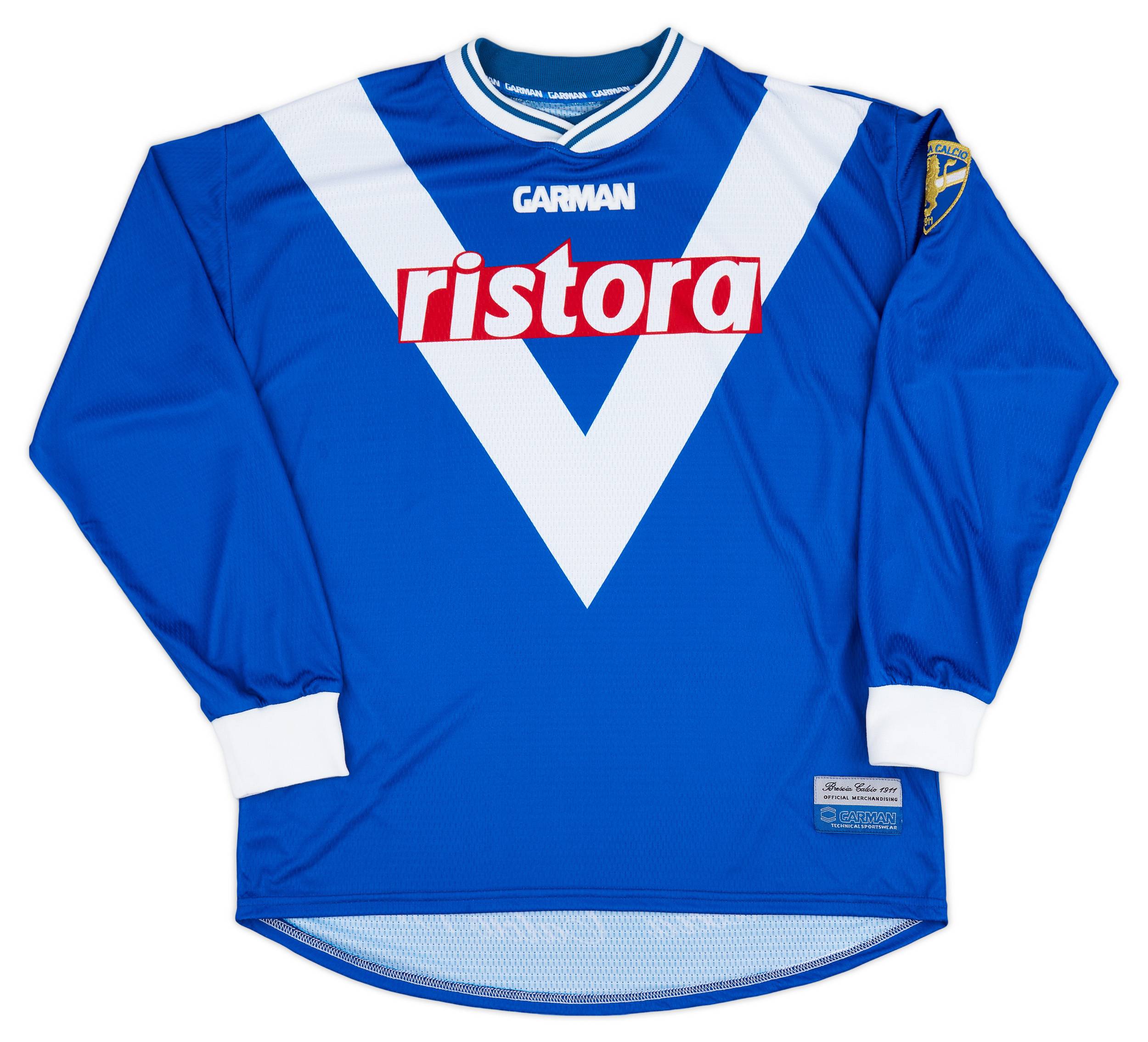 2000-01 Brescia Garman Reissue Home L/S Shirt Baggio #10