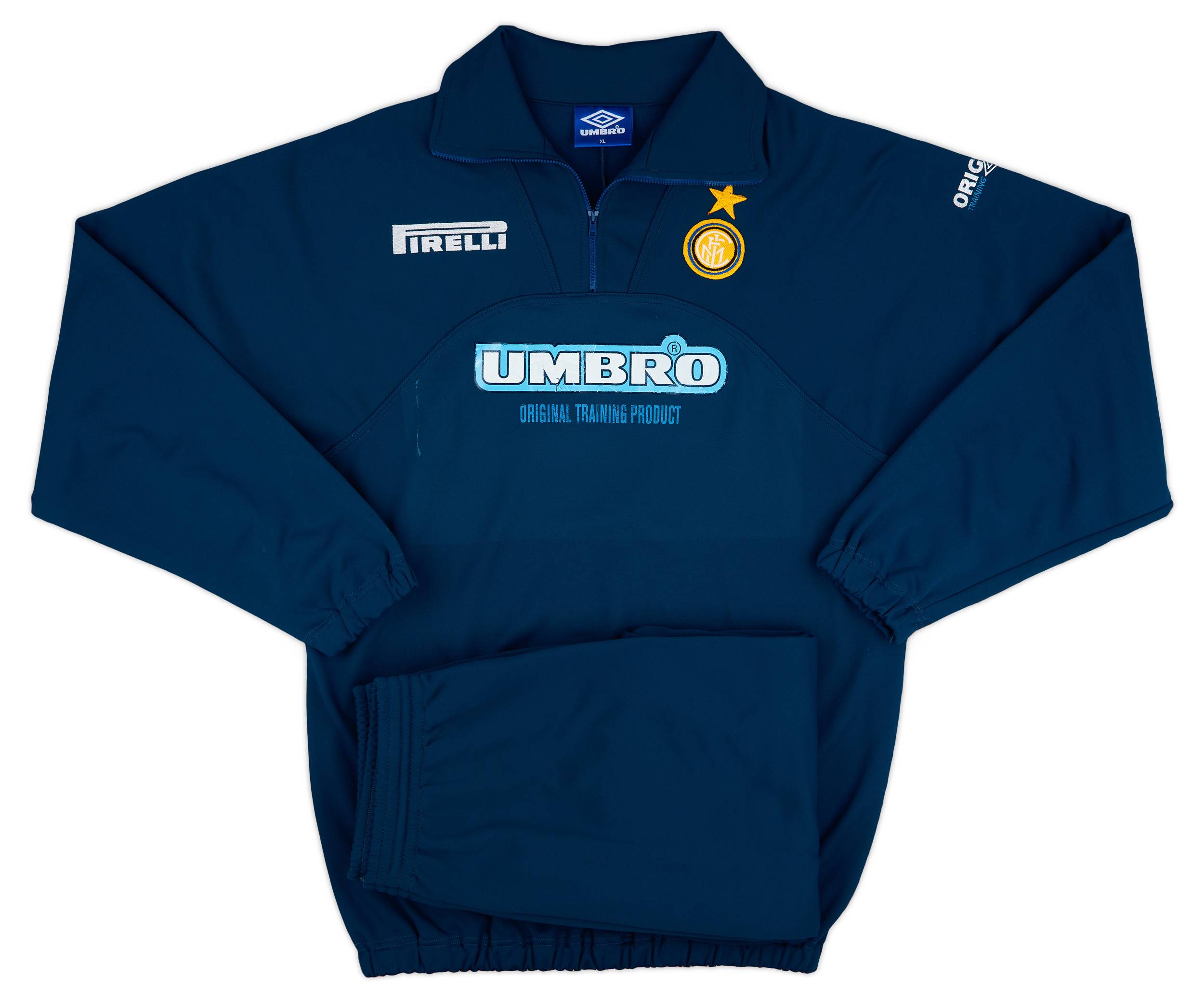 【正規97-98Umbro Inter training track suit】 1997-98 Inter Milan Umbro Training Tracksuit - Very Good 8