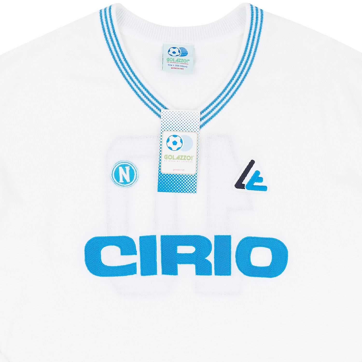 1984-85 Napoli Linea Time-Reissue Away L/S Shirt #10