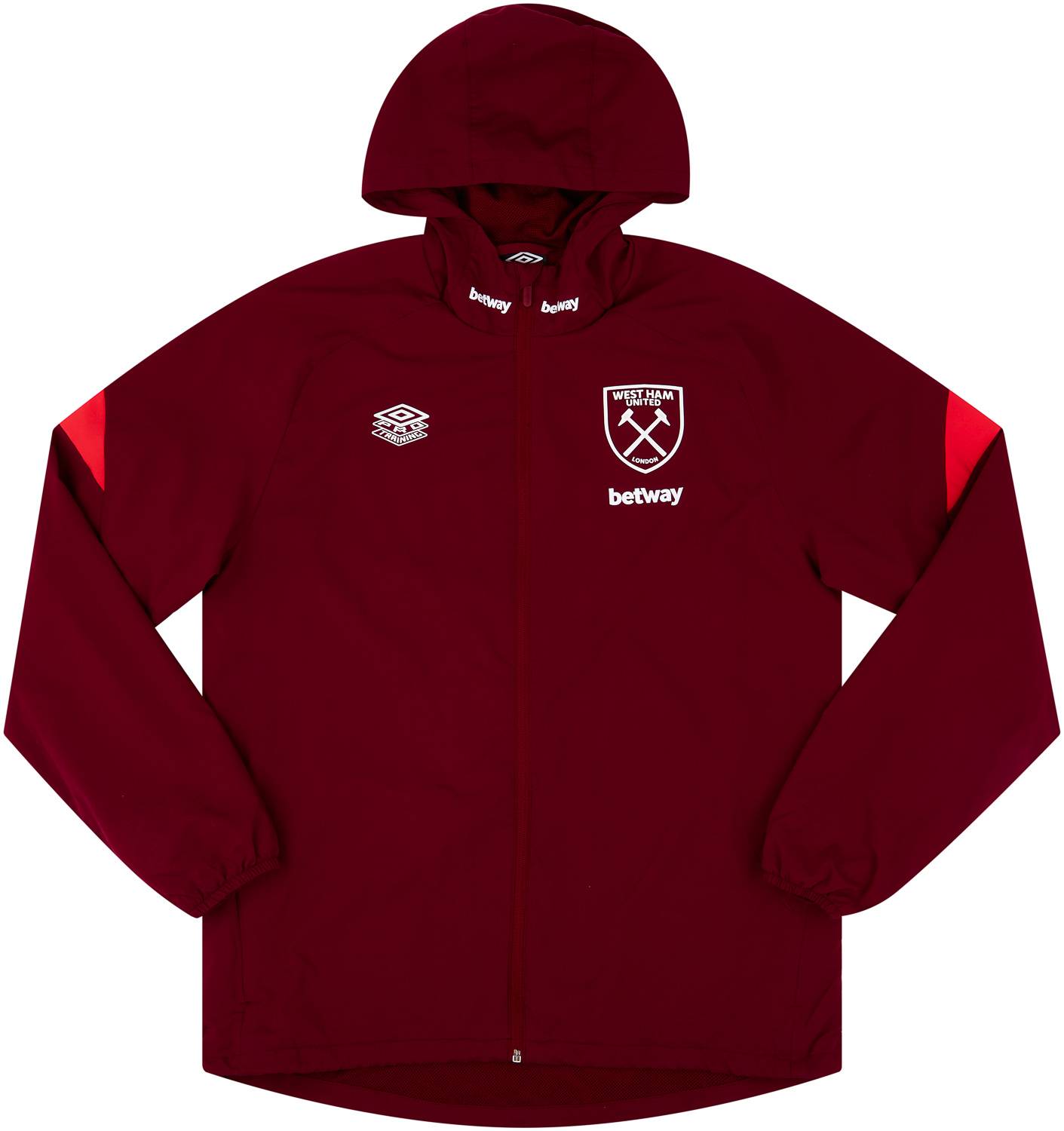 2021-22 West Ham Umbro Hooded Rain Jacket