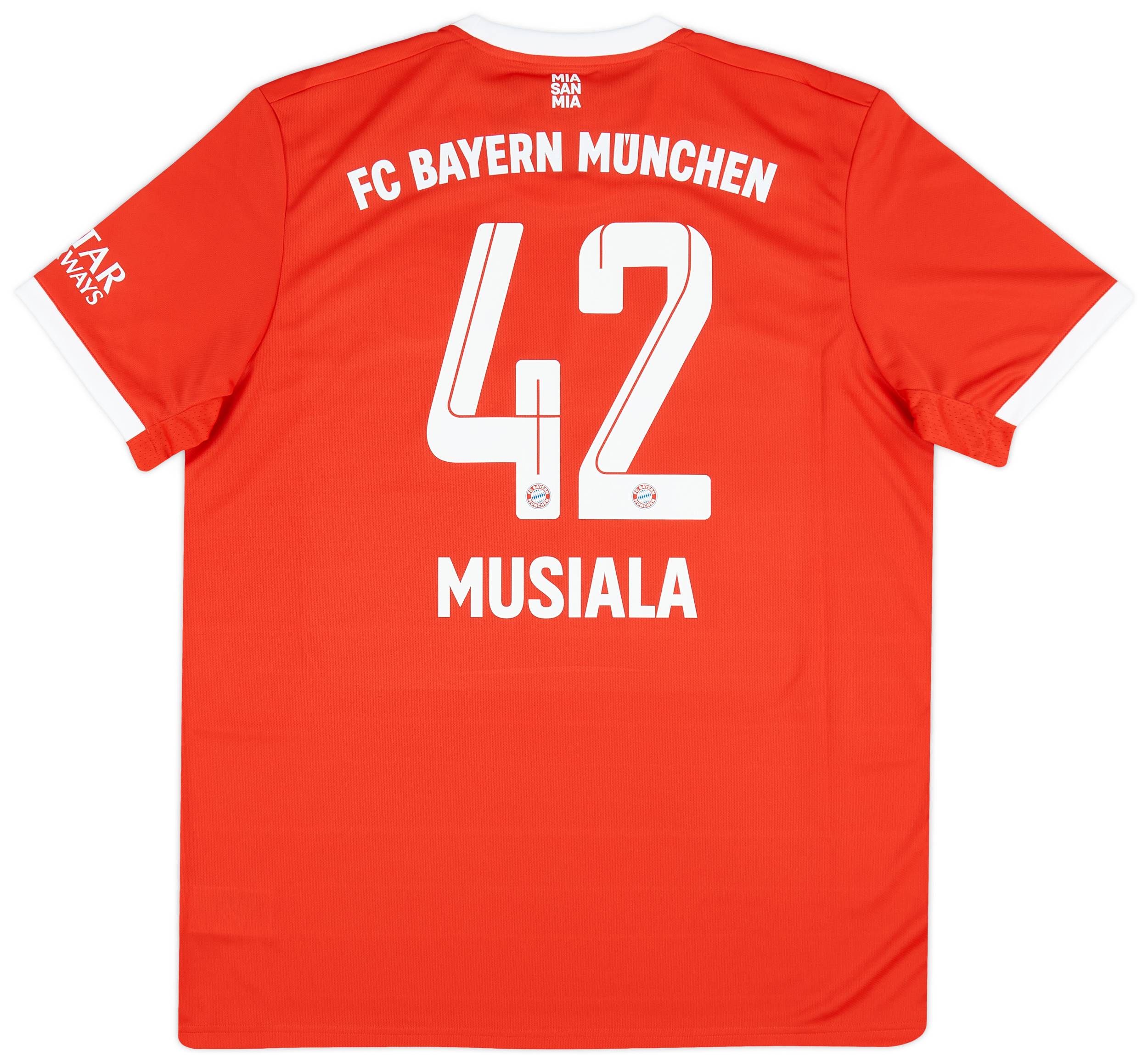 2022-23 Bayern Munich Home Shirt Musiala #42
