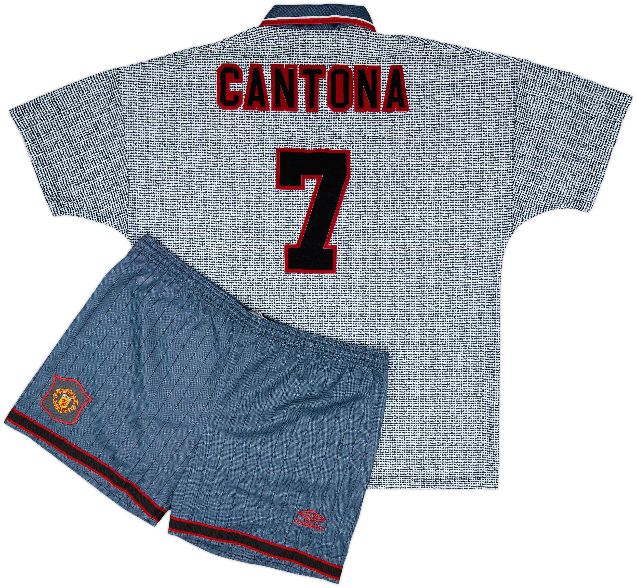 1995-96 Manchester United Away Shirt & Shorts Cantona #7 - 9