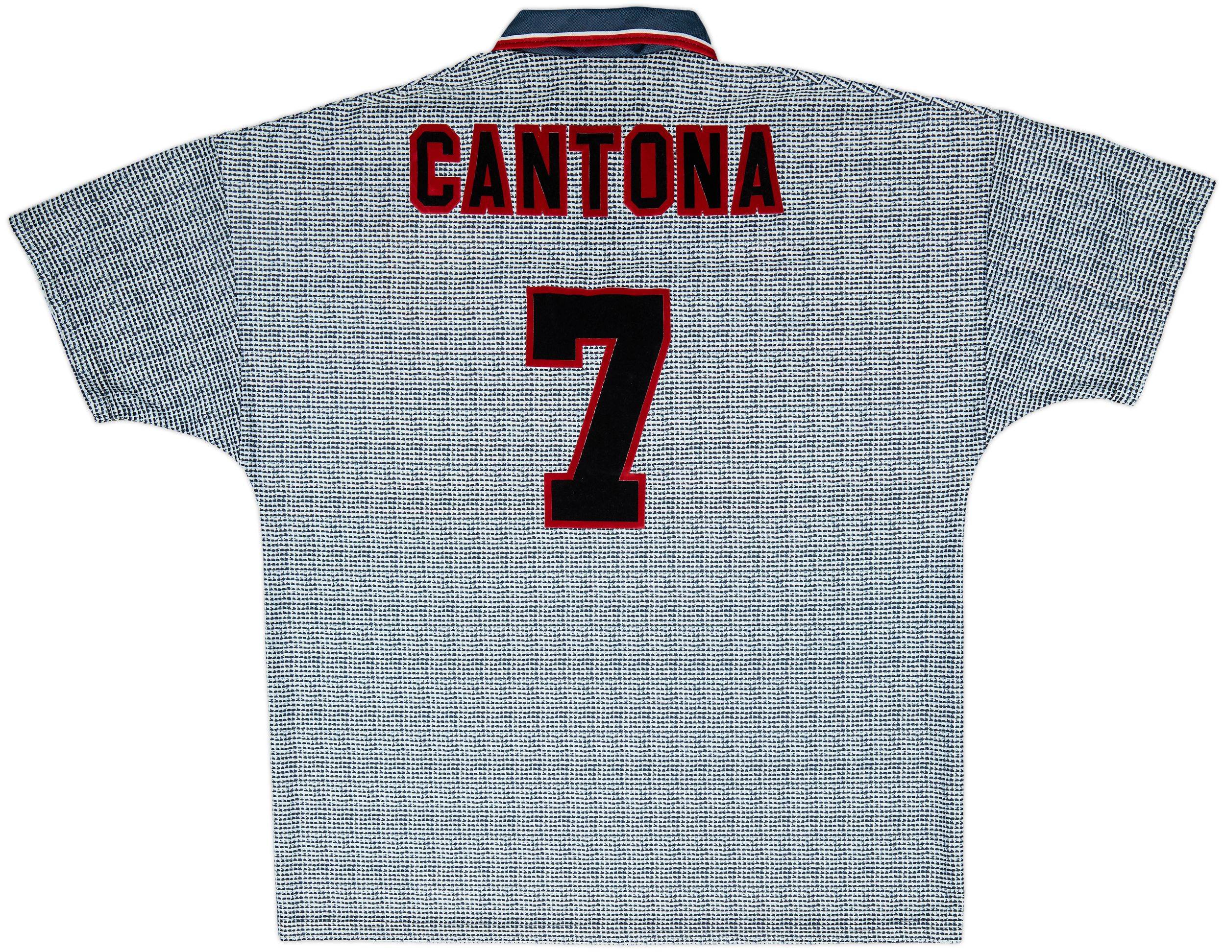 1995-96 Manchester United Away Shirt & Shorts Cantona #7 - 9/10 - (XL)