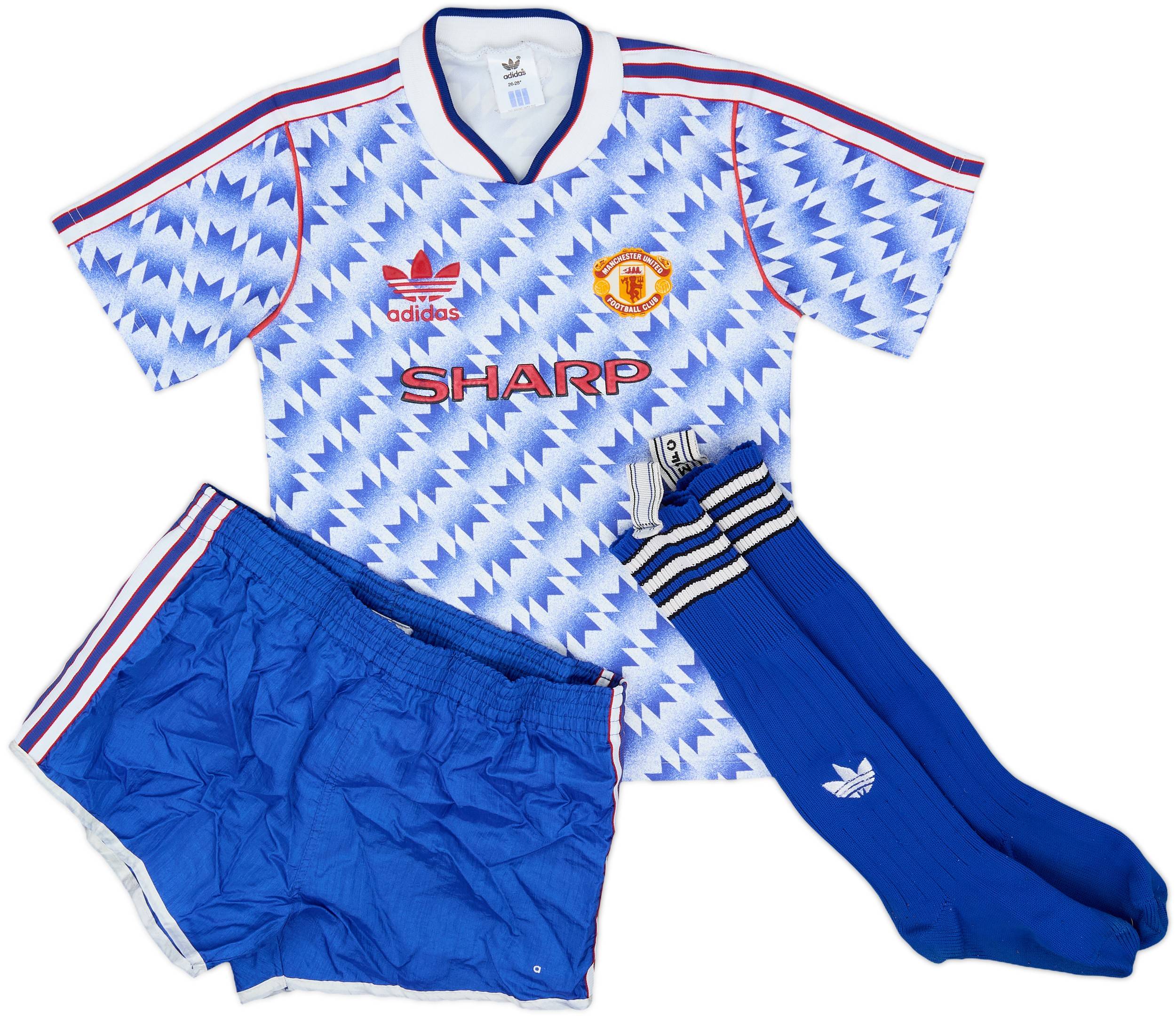 Manchester United 90-92 Adidas アウェイシャツ VINTAGE MANCHESTER UNITED 1990-1992 XL MENS AWAY FOOTBALL