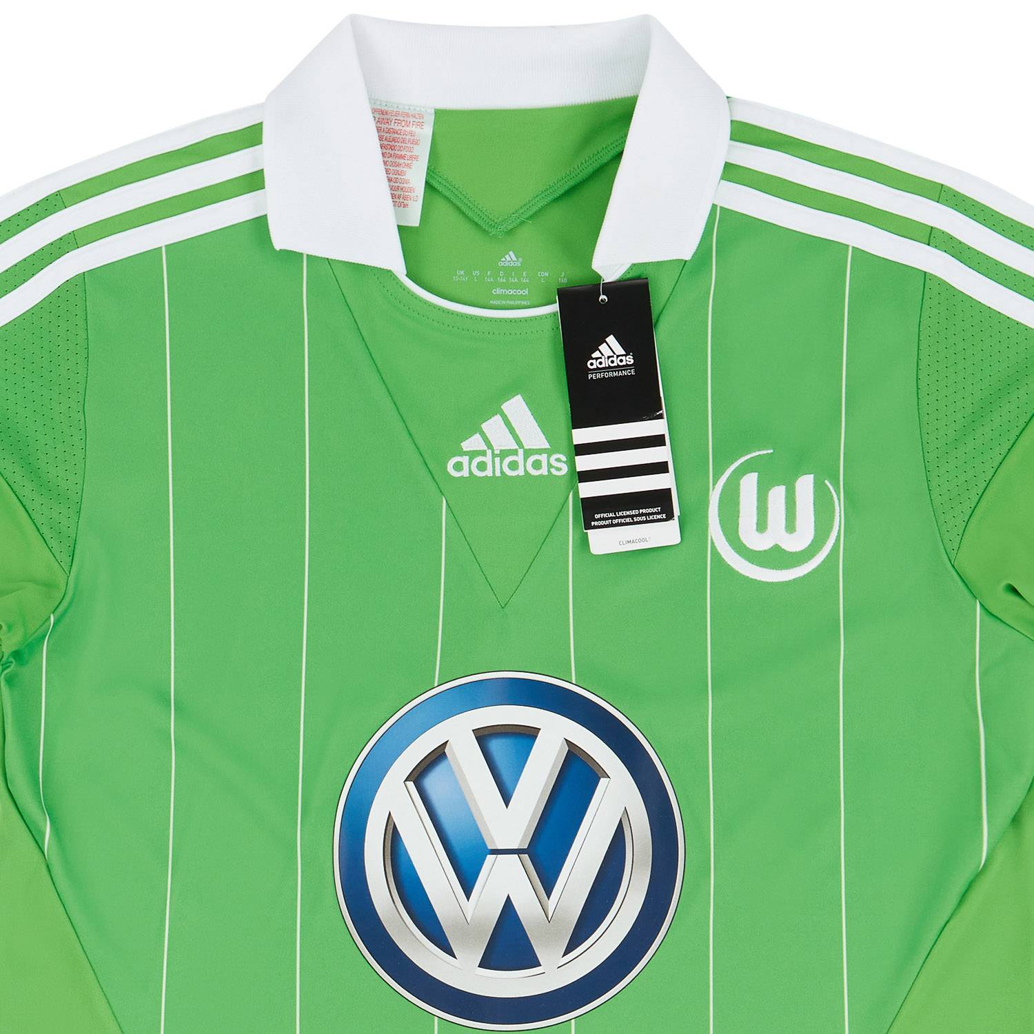 【BAGARCH】FOOTBALL SHIRTS 2013-14 Wolfsburg Home Shirt - 4/10 - (XL.Boys)