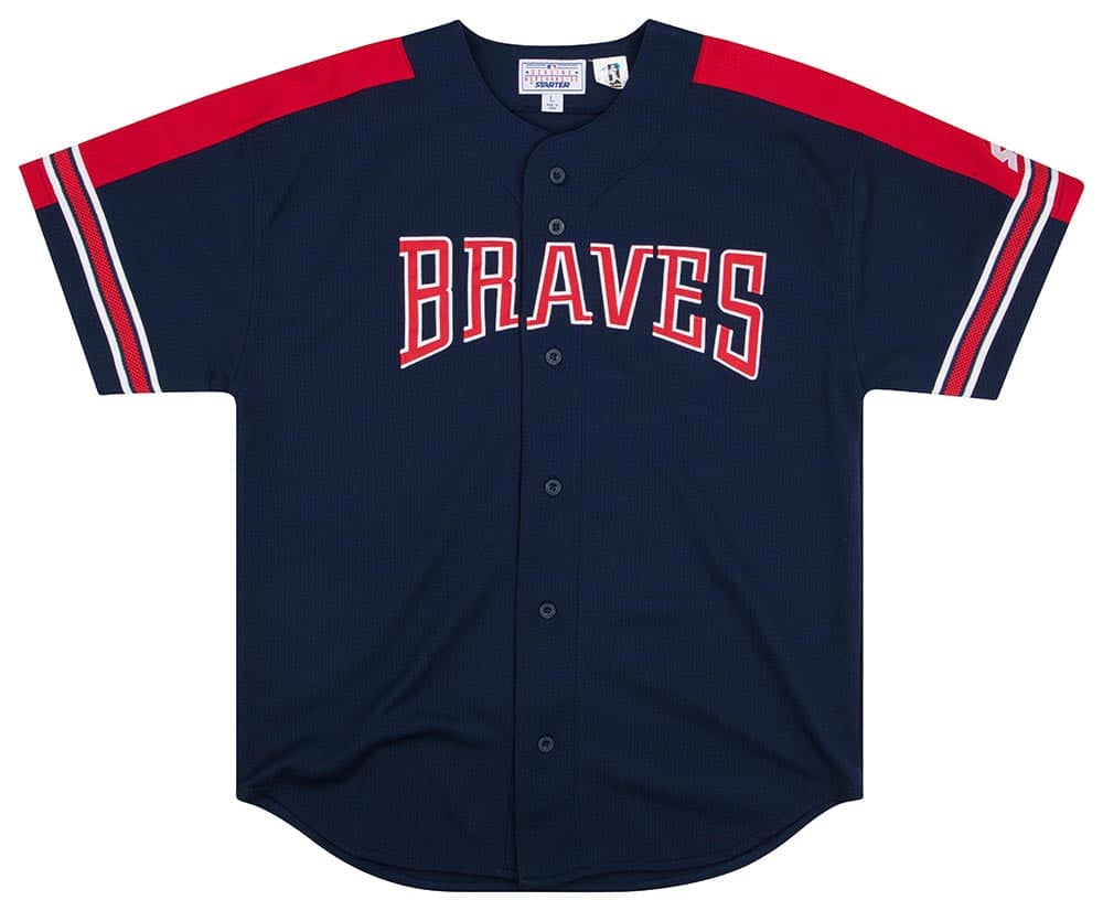 1990s Atlanta Braves Jones 10 Starter Jersey L