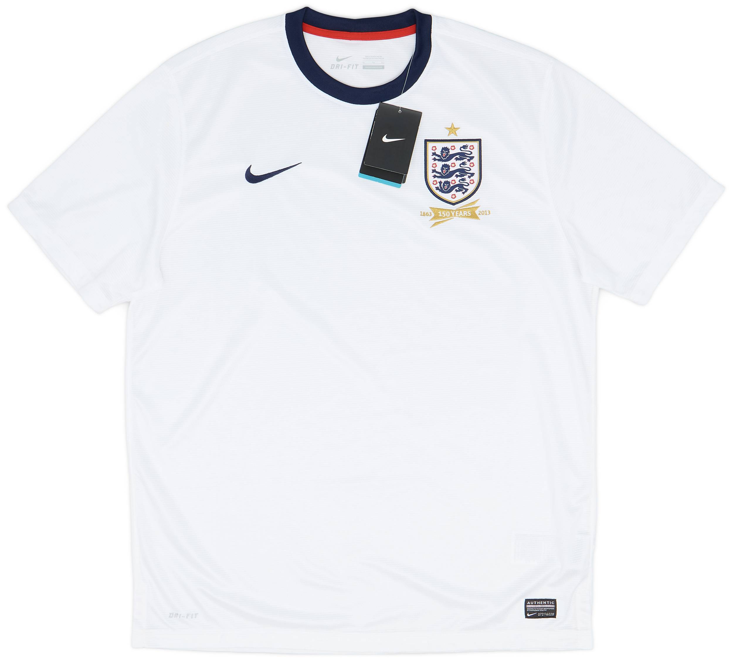 2013 England 150th Anniversary Home Shirt (XL)