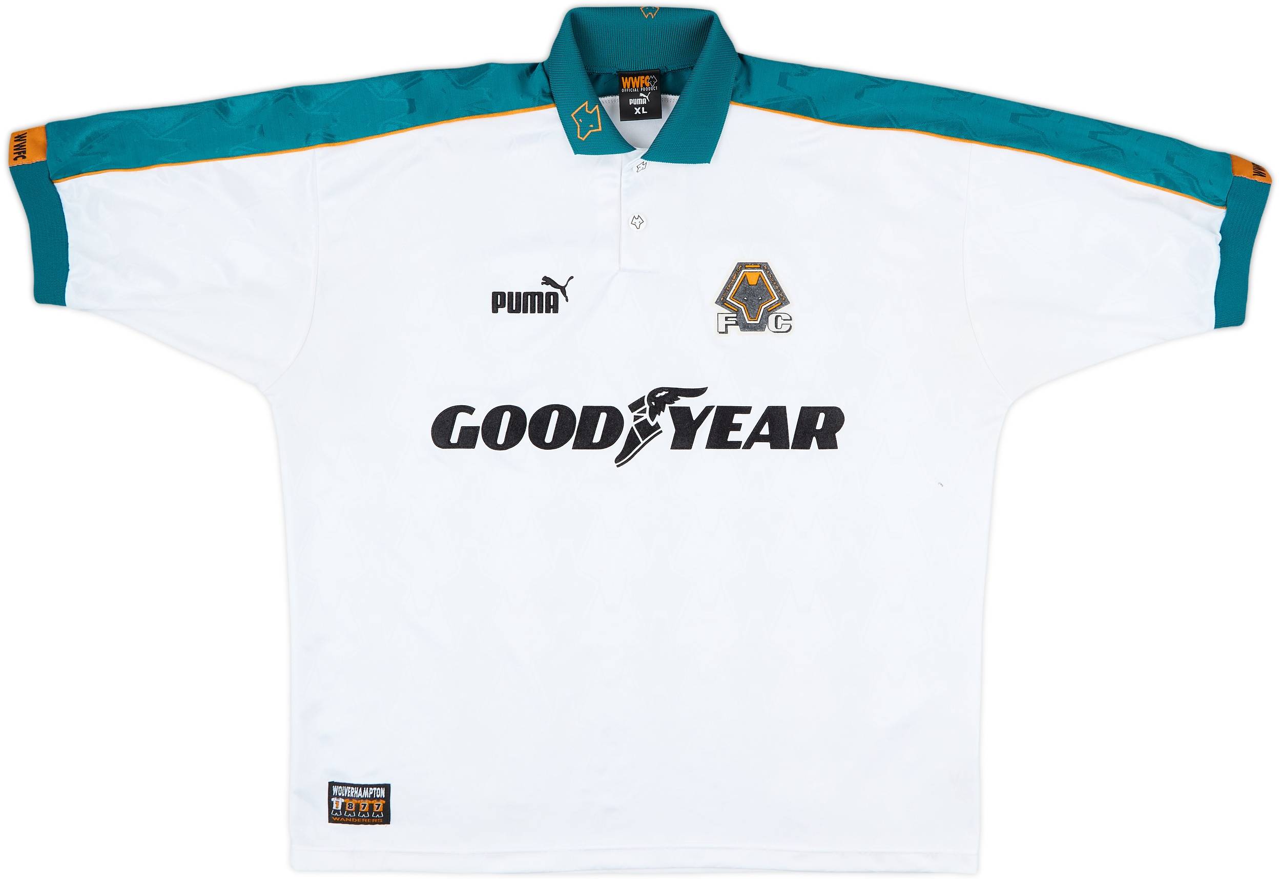 Wolves Kit 90s 1997-99 Wolves Away Shirt - 8/10 - (XL)