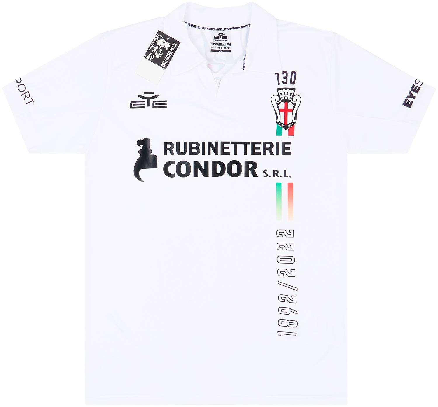 202223 F.C. Pro Vercelli 1892 Home Shirt