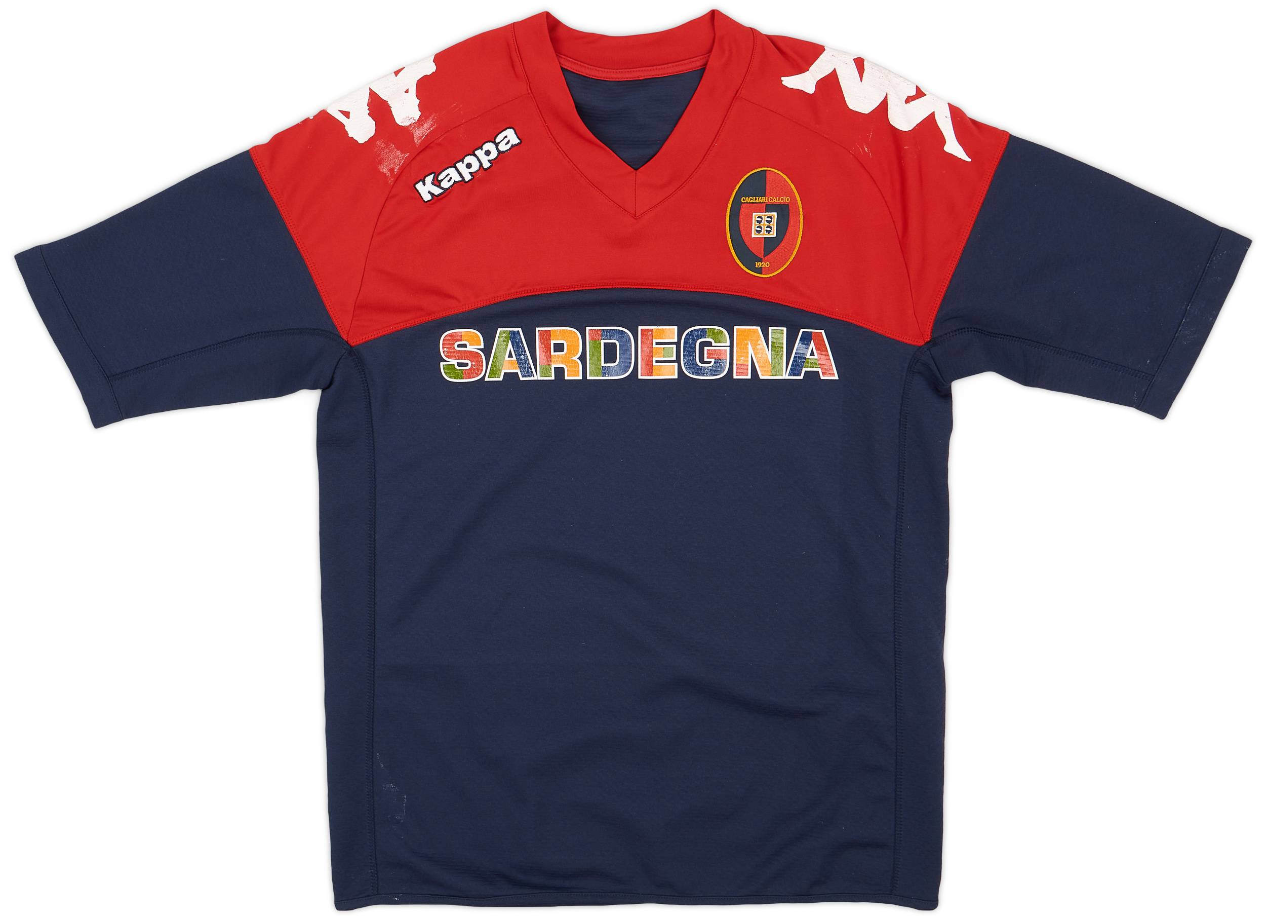 Maillot Entraînement Cagliari Macron Bleu - Gardien W. Bressan - Taille L