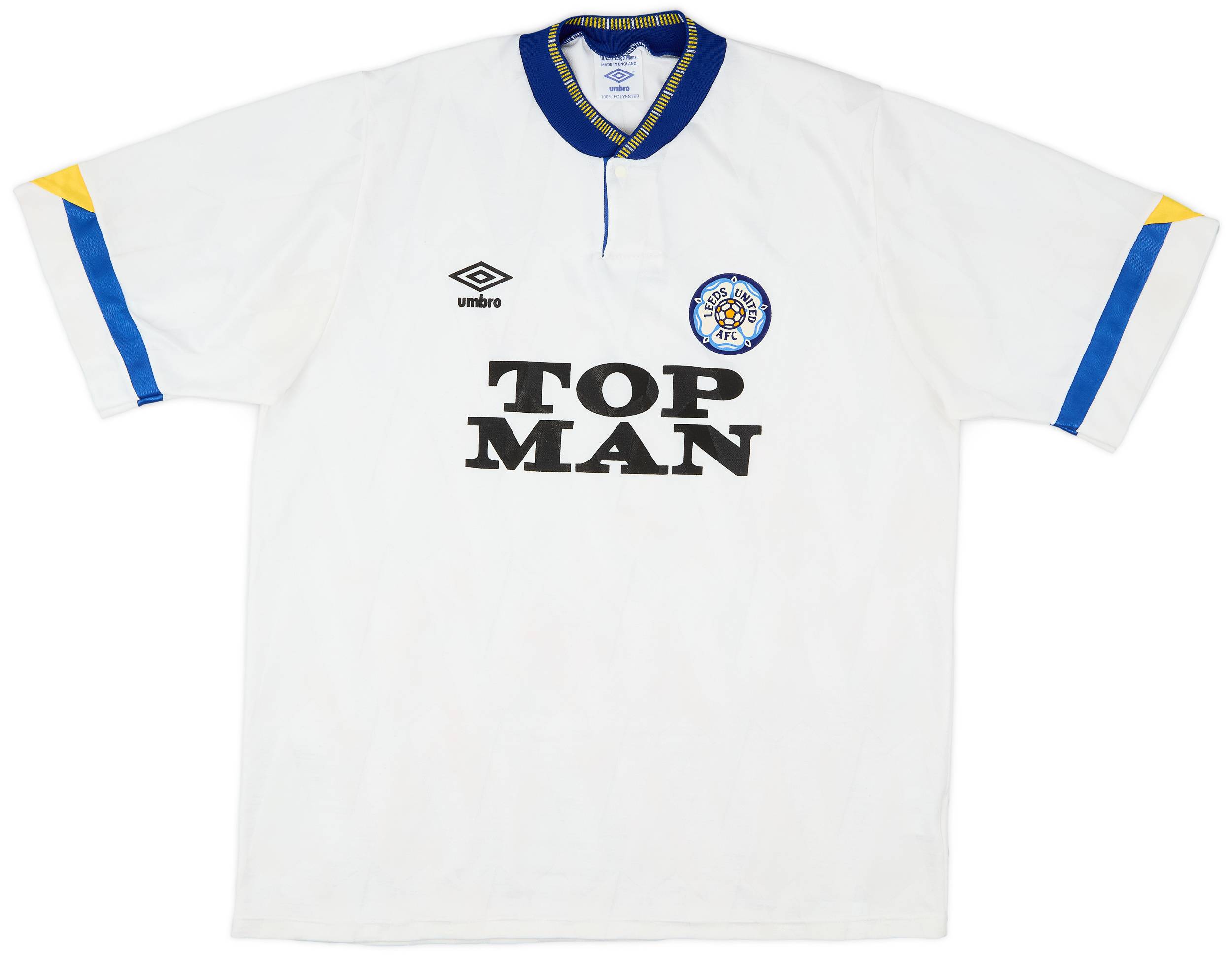 199091 Leeds United Home Shirt 8/10 (L)