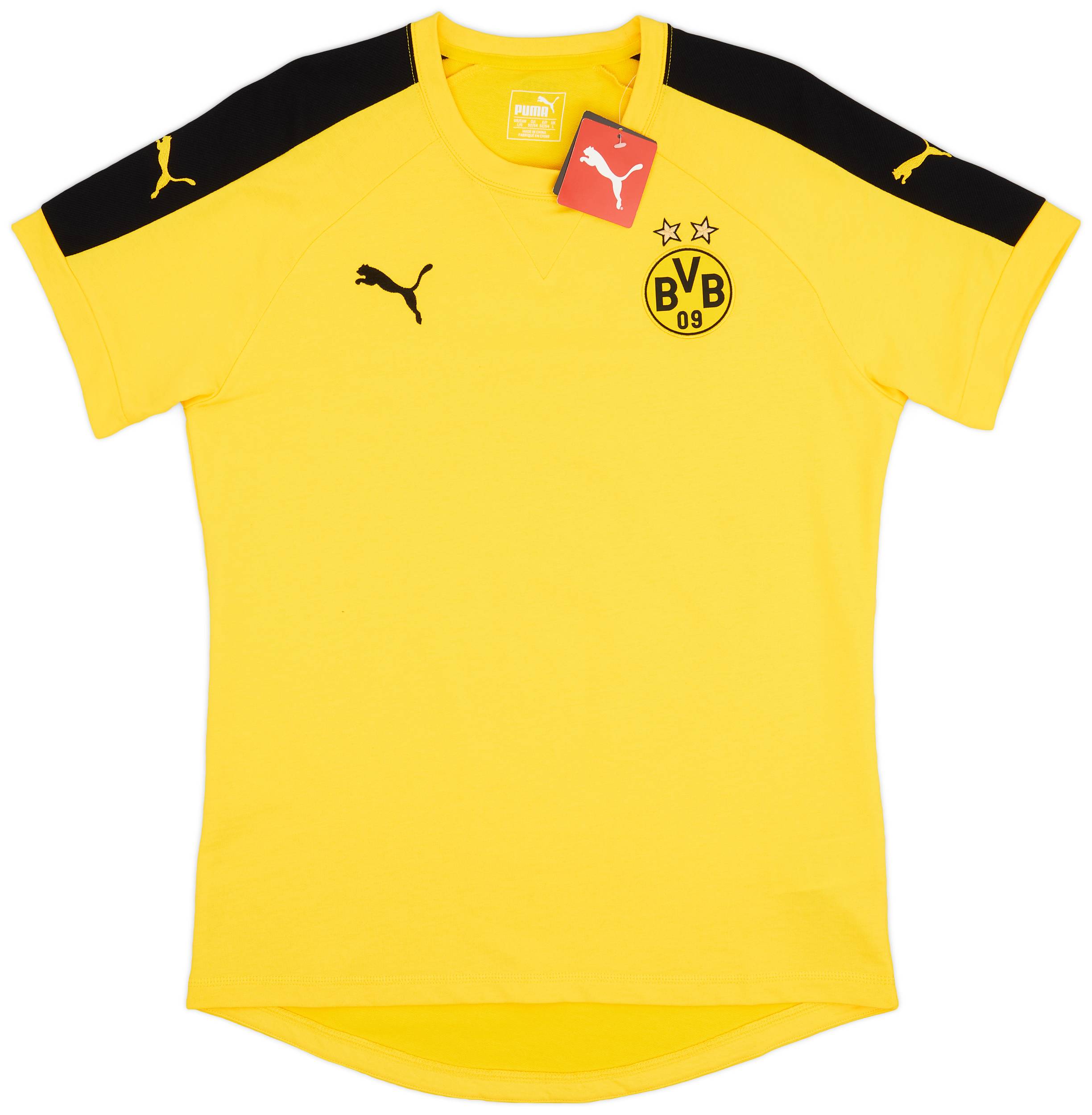 Men's Short-sleeved Football Shirt Puma Borussia Dortmund Cup Repli
