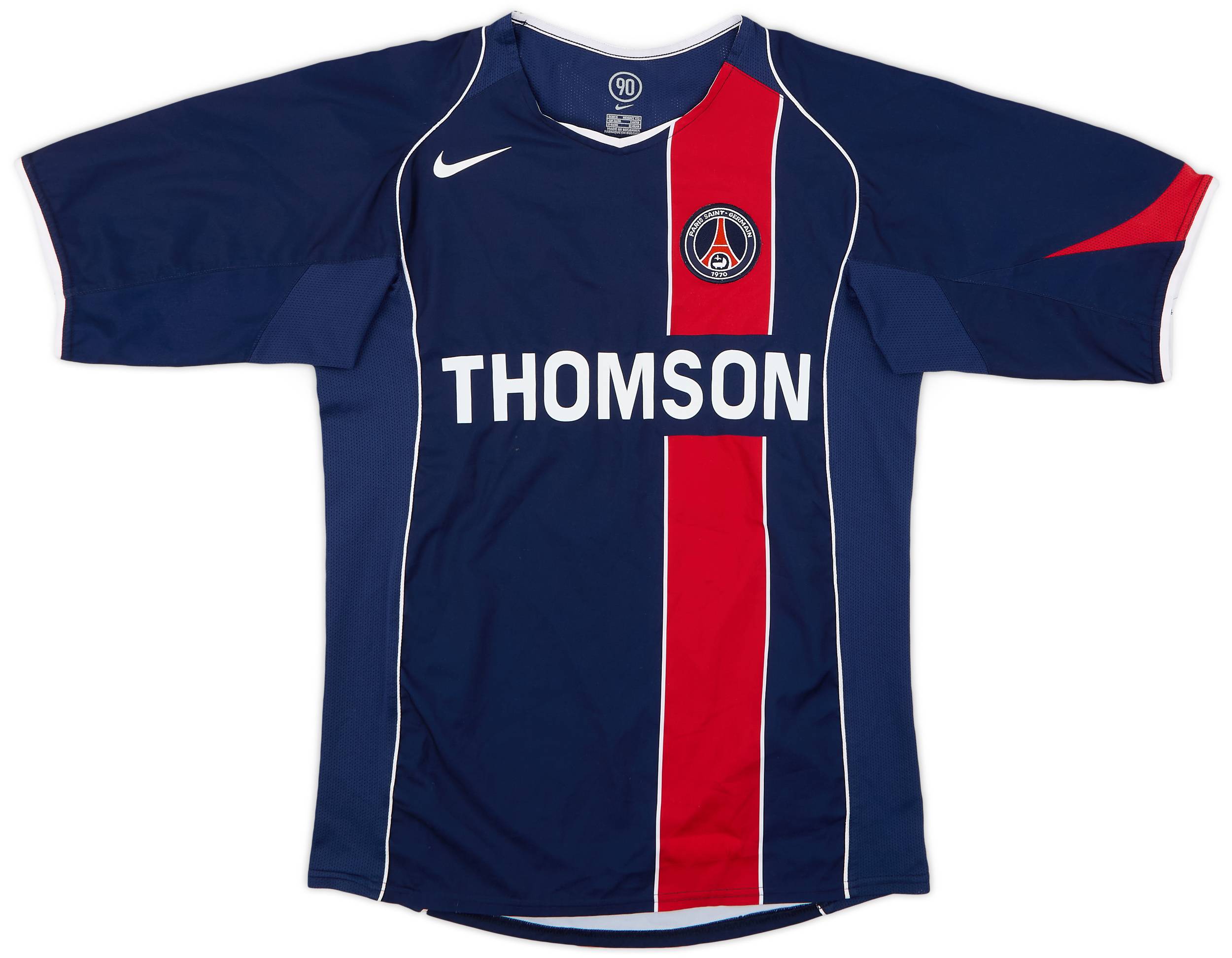 PSG 2004-2005 Paris Thomson camiseta shirt trikot maillot maglia L