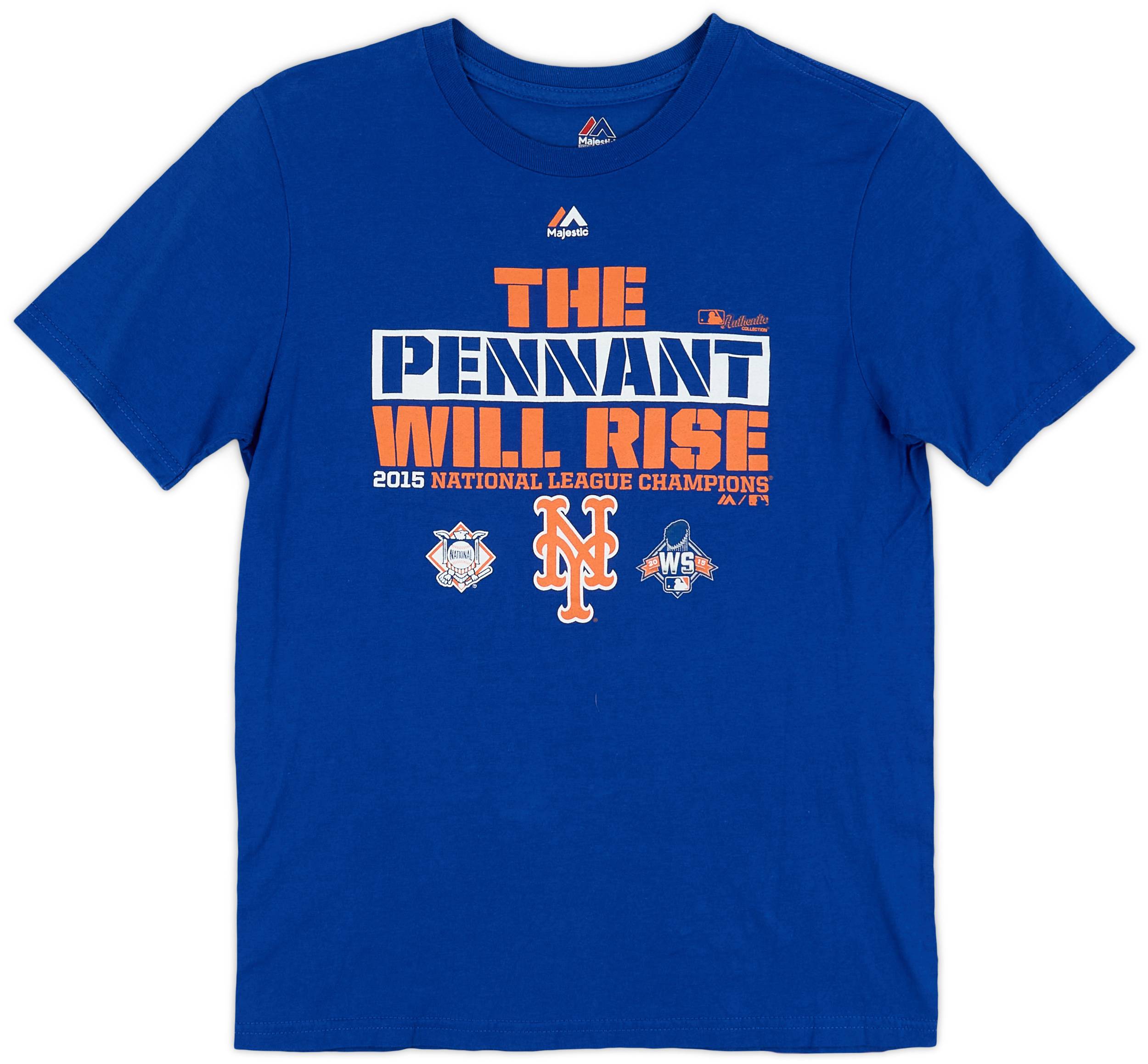 2015 New York Mets National League Champions Majestic Tee 9/10 (L.Boys)