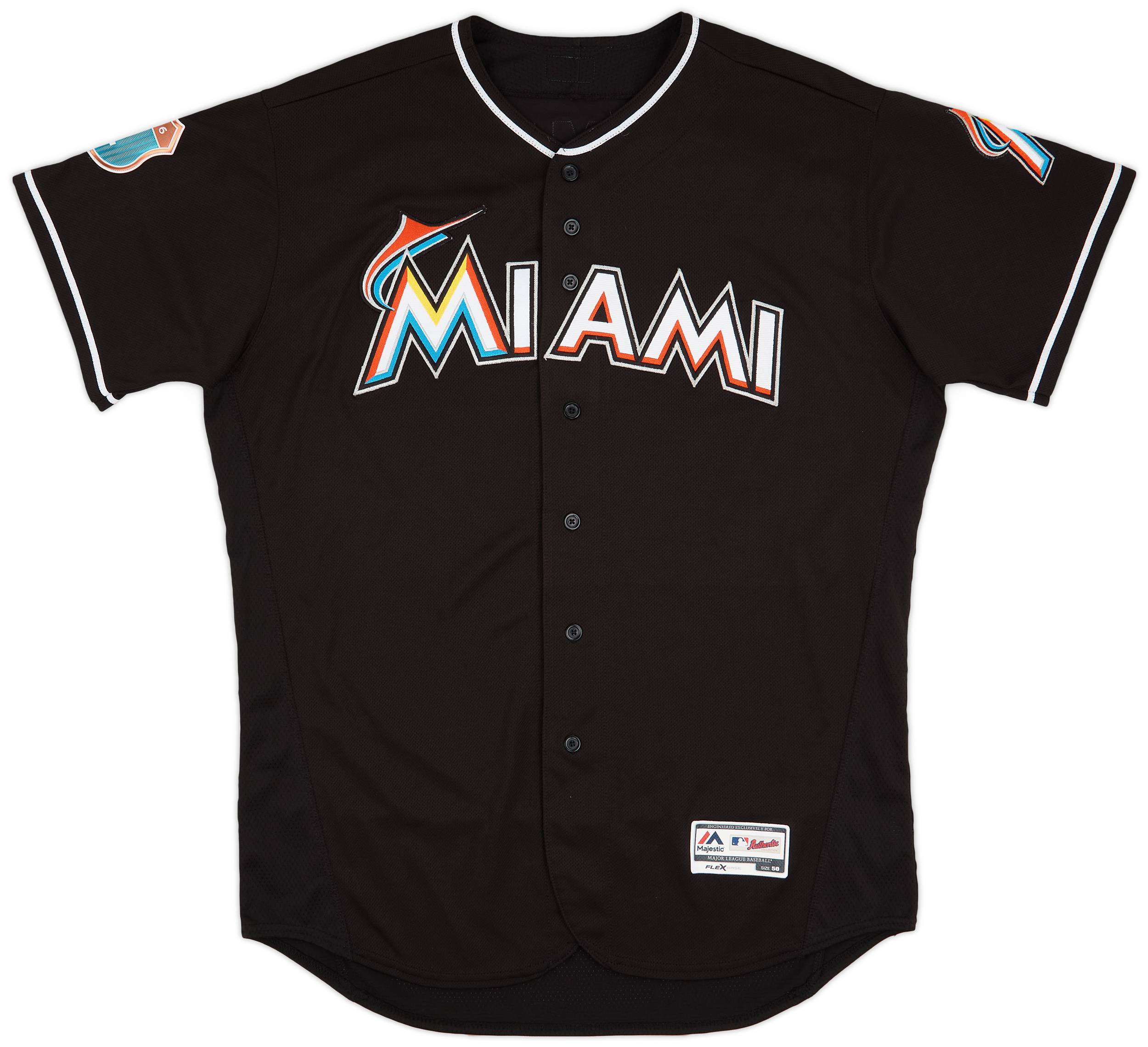 2016 Miami Marlins Clemens 50 Team Issued Majestic Spring Training