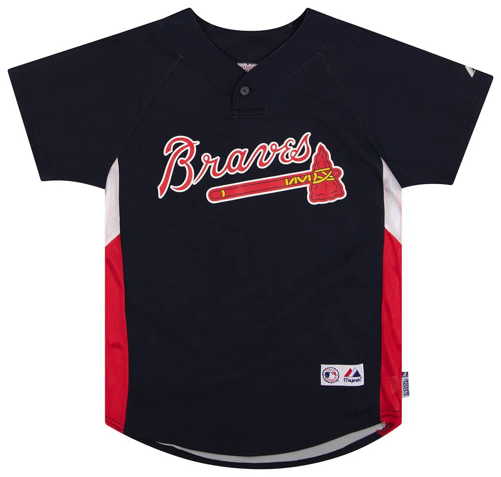 200709 Atlanta Braves Francoeur 7 Majestic Practice Jersey Y