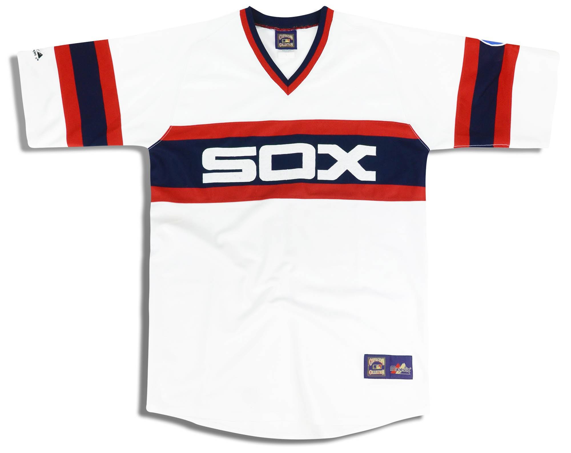 2000s Chicago White Sox Majestic Cooperstown Collection Veste de baseball en satin - 8/10 - (XL