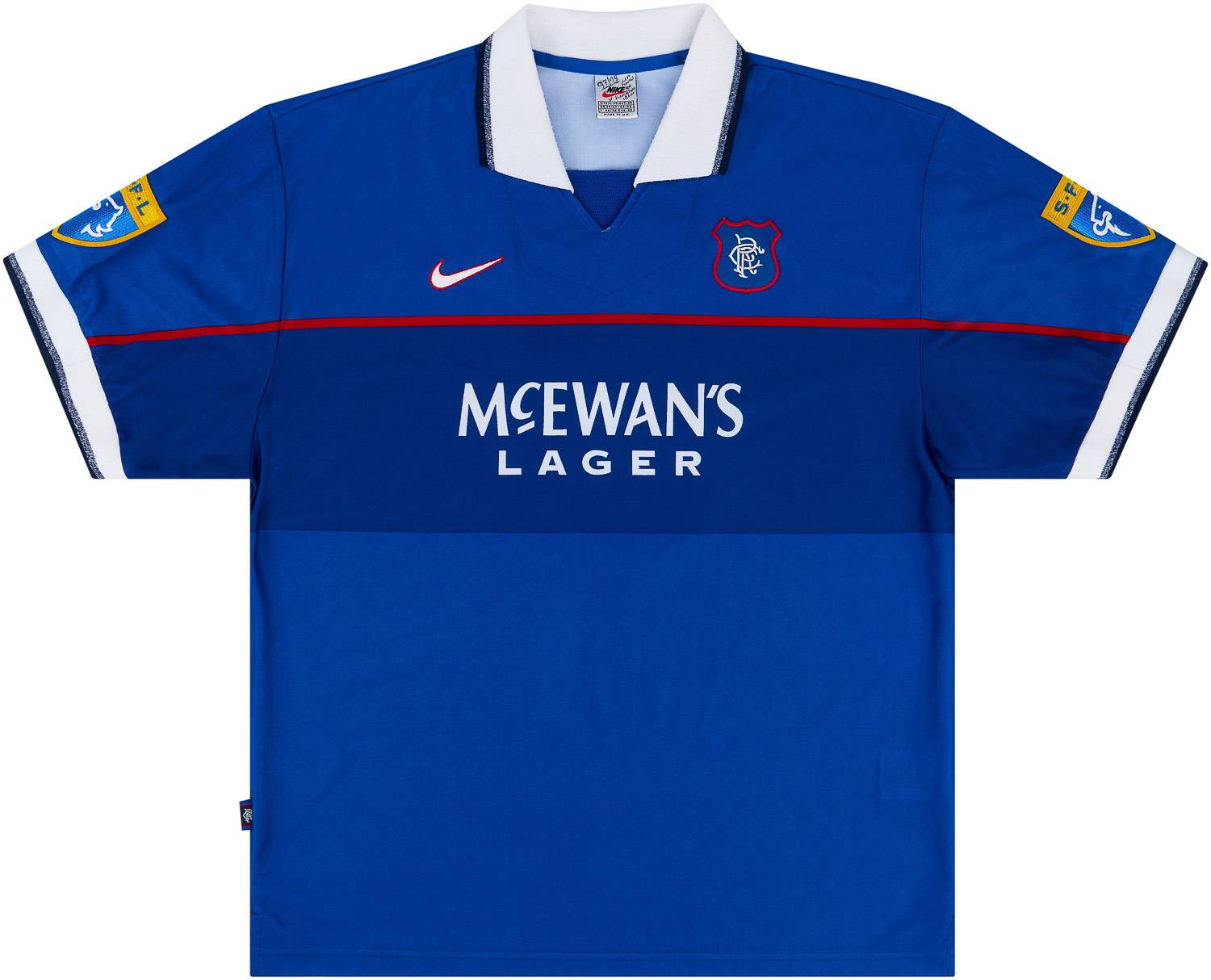 Rangers 98 Shirt Nike Rangers Mcewans Lager Polo Shirt Nike