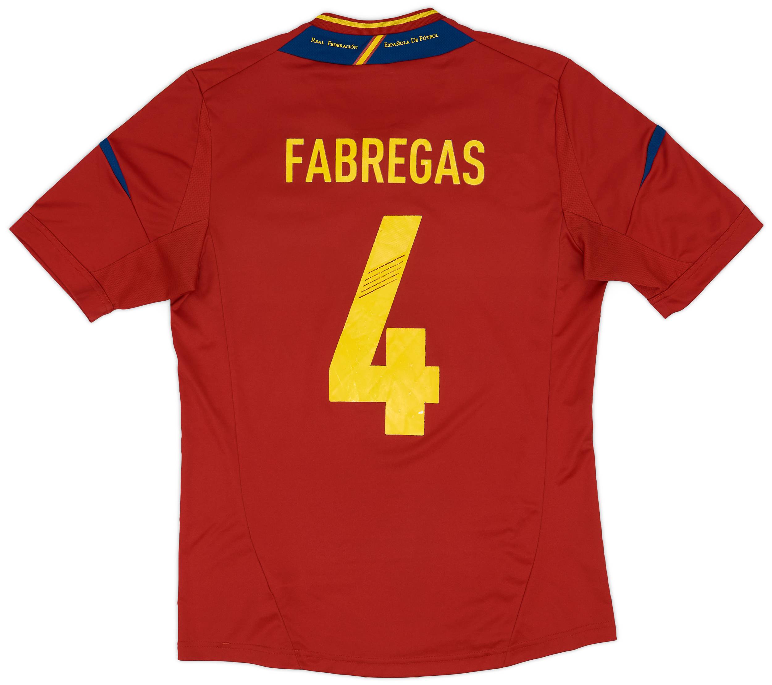 2011-12 Spain Home Shirt Fabregas #4 - 6/10 - (M)