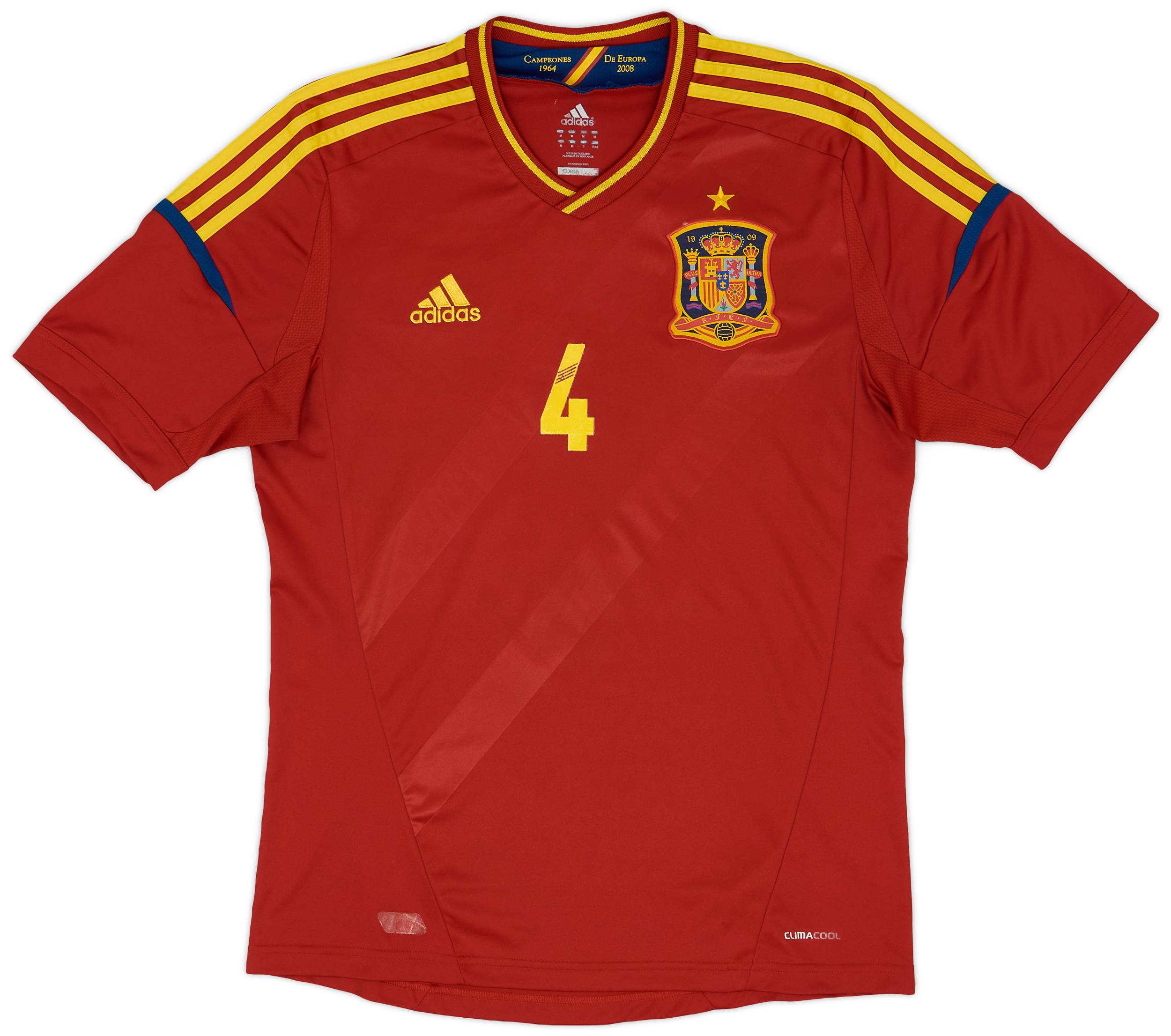 2011-12 Spain Home Shirt Fabregas #4 - 6/10 - (M)
