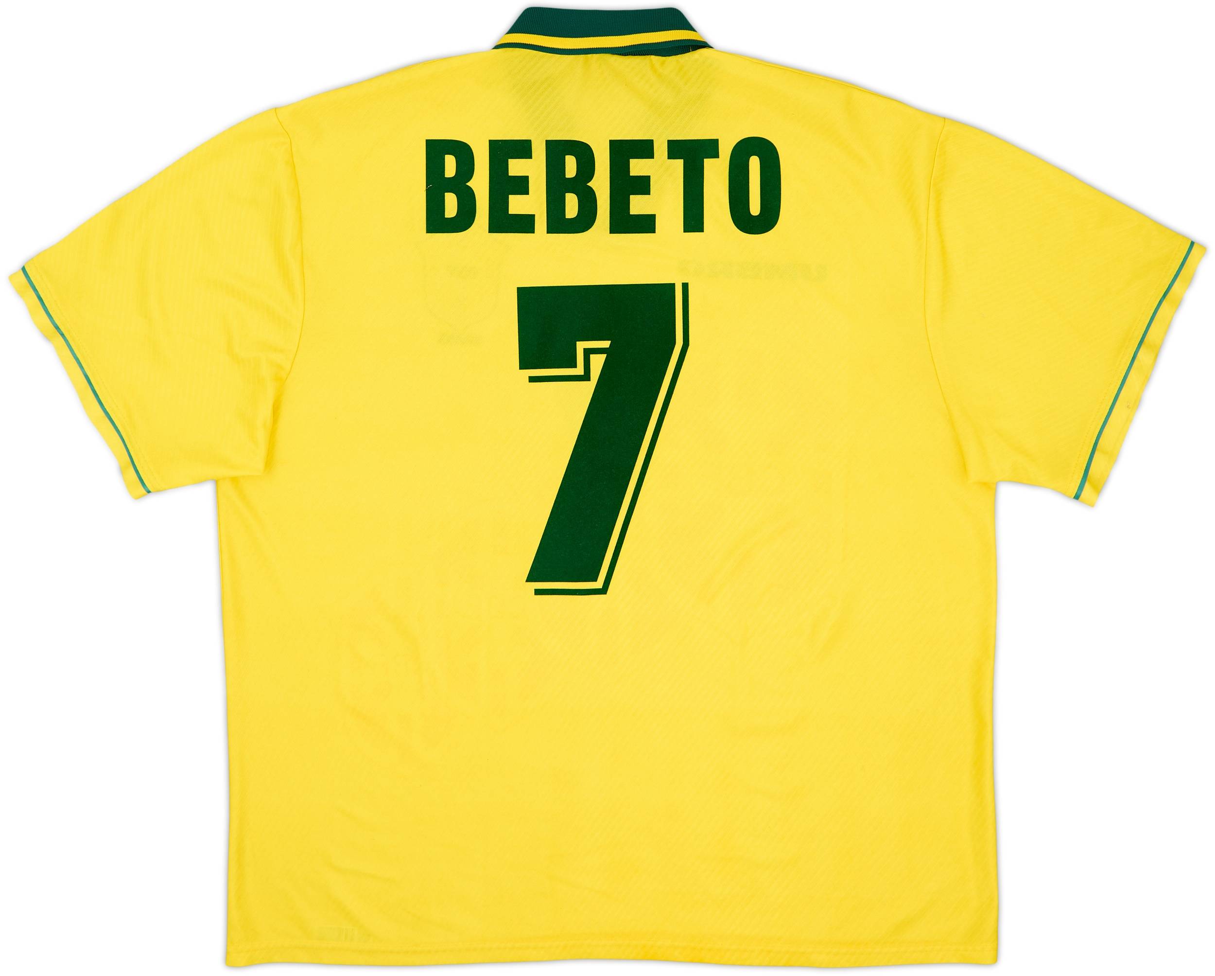 1994-95 Brazil Home Shirt — Bebeto