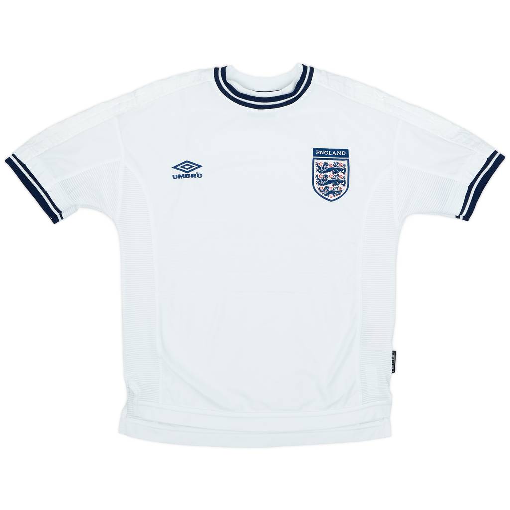 1999-01 England Home Shirt - 9/10 - (XL.Boys)