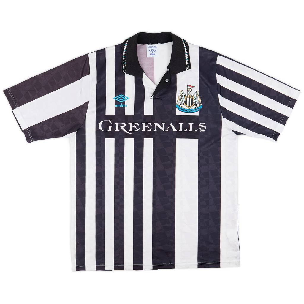 1990-91 Newcastle United Home Shirt - 7/10 - (L)