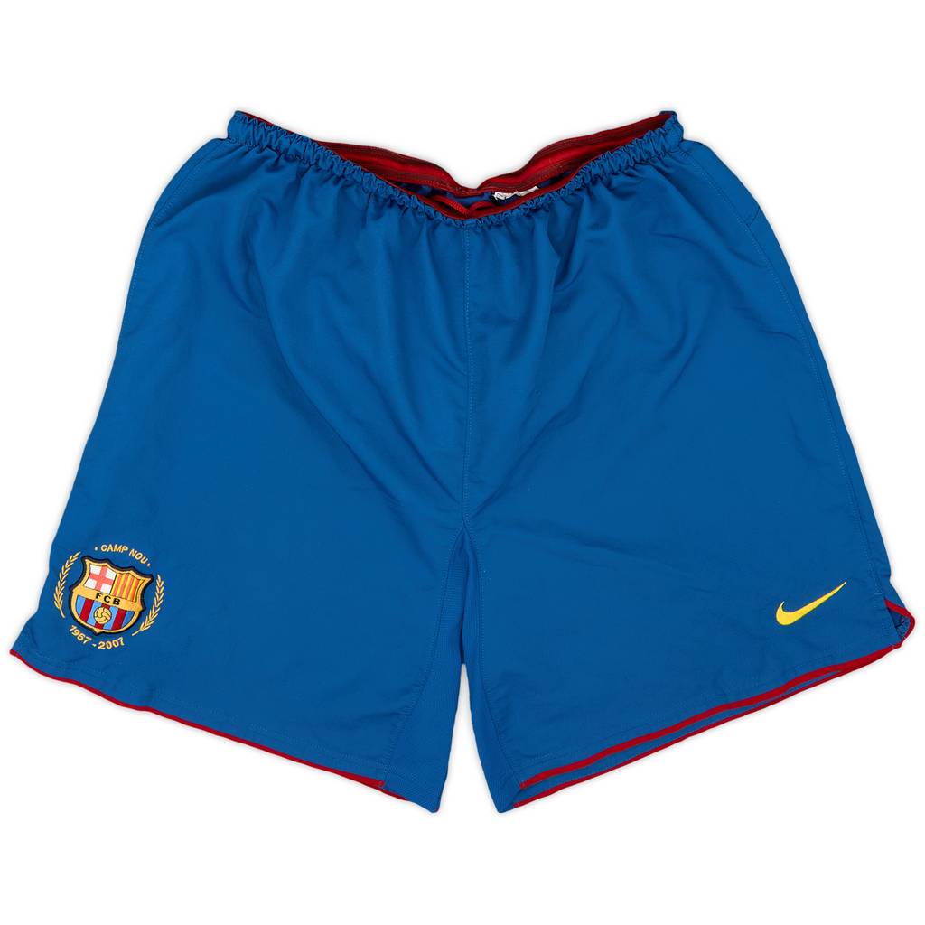2007-08 Barcelona Home Shorts - 8/10 - (L)