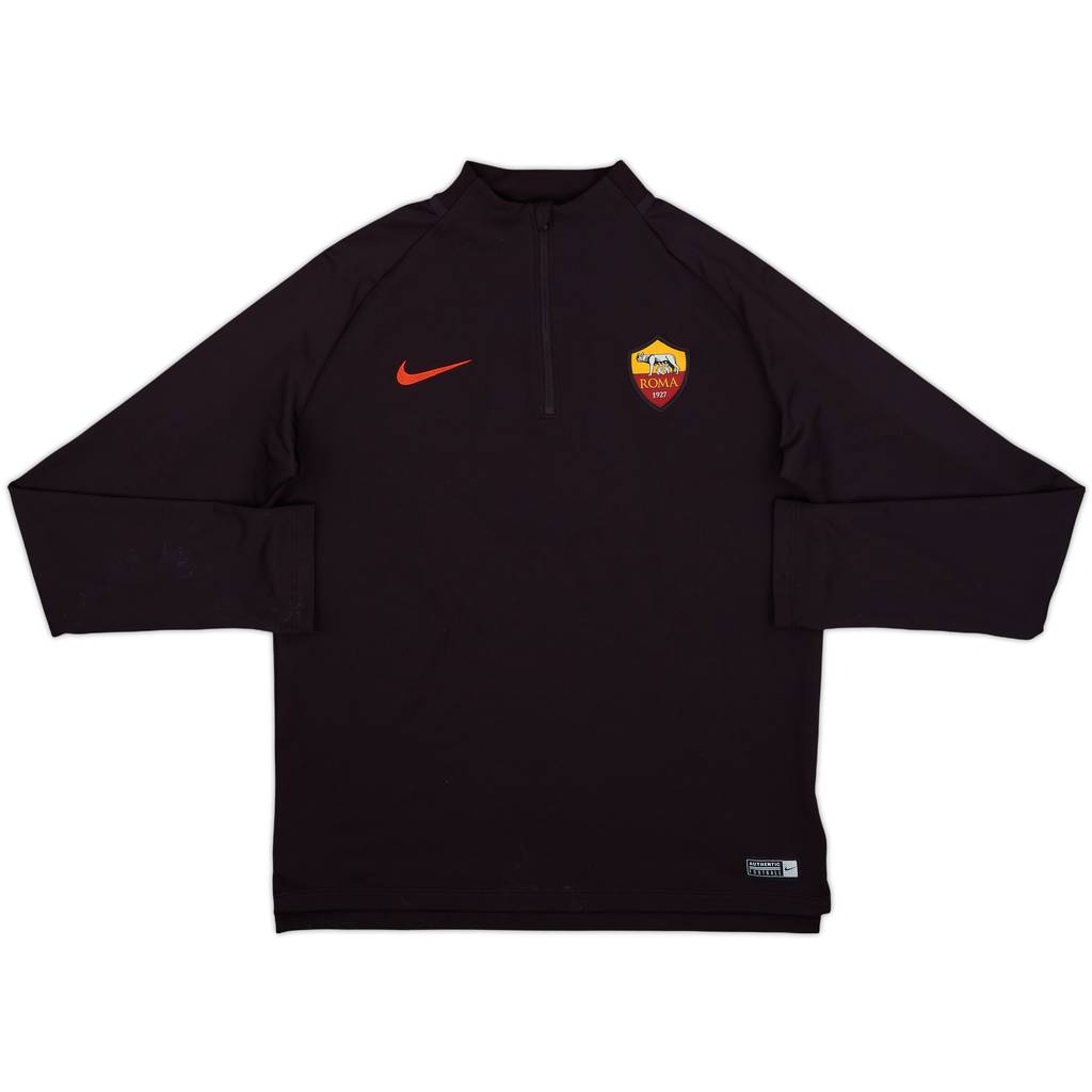 2018-19 Roma Nike 1/4 Zip Training Top - 7/10 - (XL.Boys)