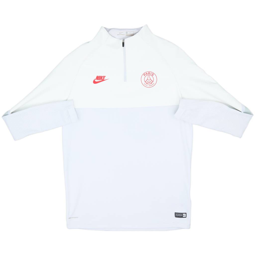 2019-20 Paris Saint-Germain Nike Vaporknit 1/4 Zip Drill Top - 8/10 - (M)
