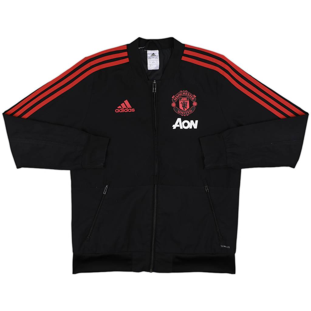 2018-19 Manchester United adidas Track Jacket - 8/10 - (L.Boys)