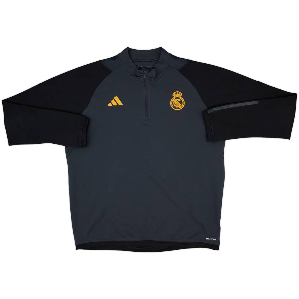 2023-24 Real Madrid adidas 1/4 Zip Drill Top - 8/10 - (XL)