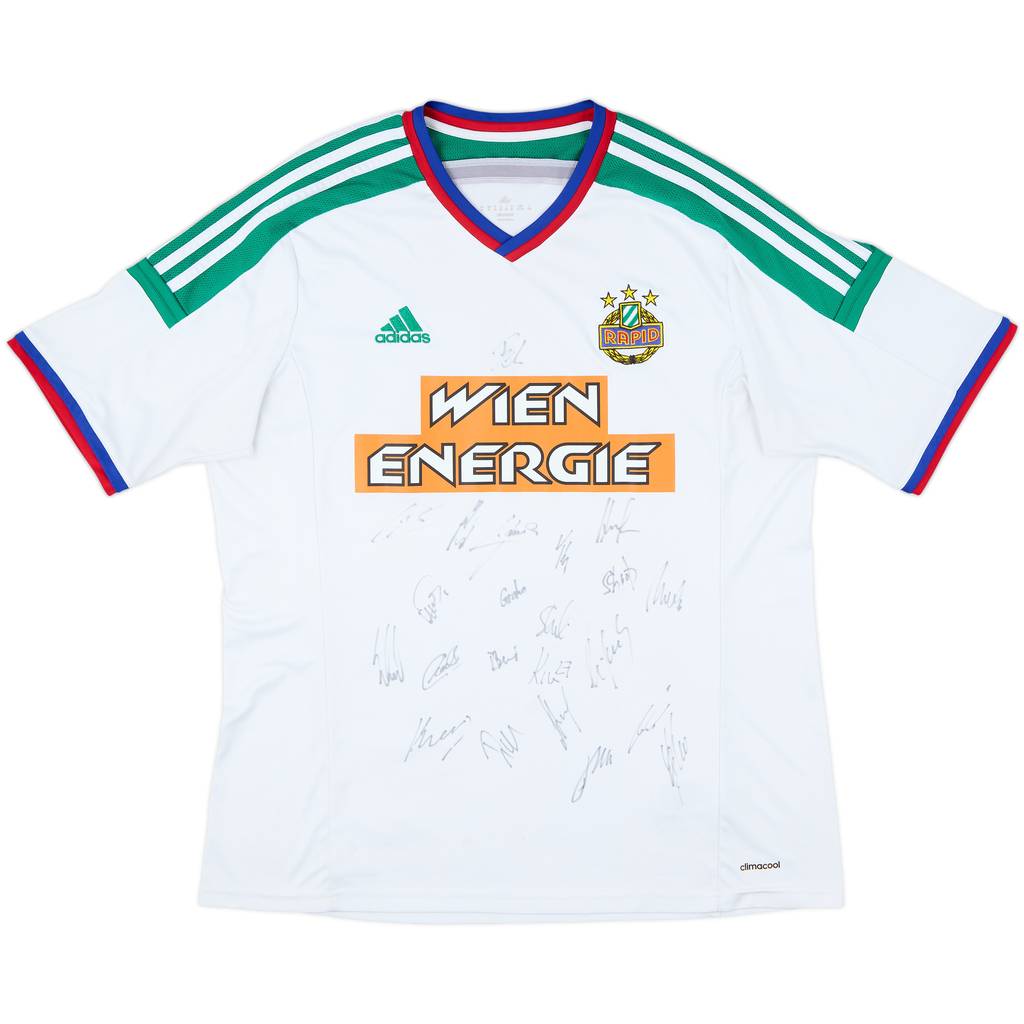 2014-16 Rapid Vienna Squad Signed Away Shirt - 7/10 - (XL)