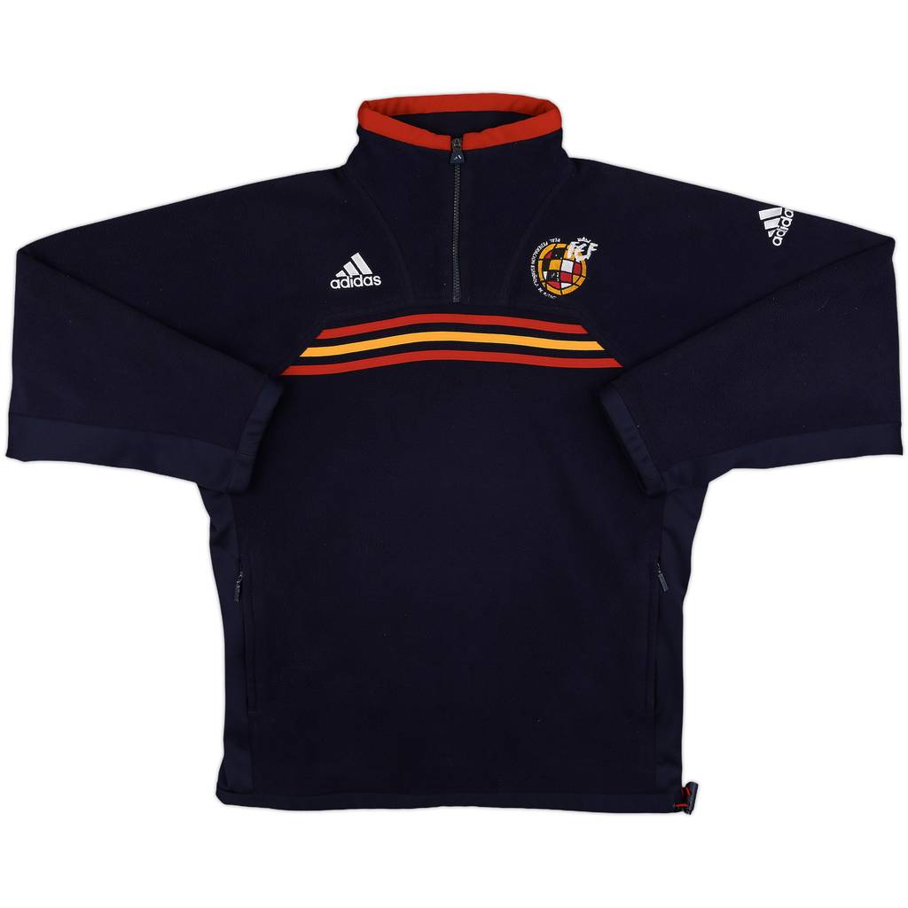 1998-00 Spain adidas 1/4 Zip Fleece Top - 8/10 - (M)