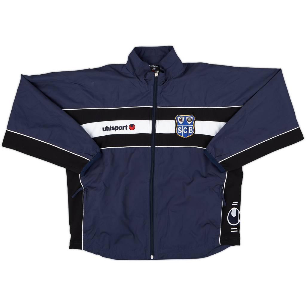 2001-02 SC Bastia Uhlsport Track Jacket - 8/10 - (M.Boys)