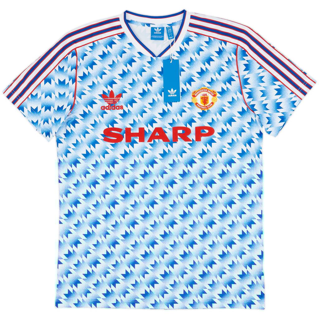 2017-18 Manchester United Retro '1990' adidas Shirt (L)