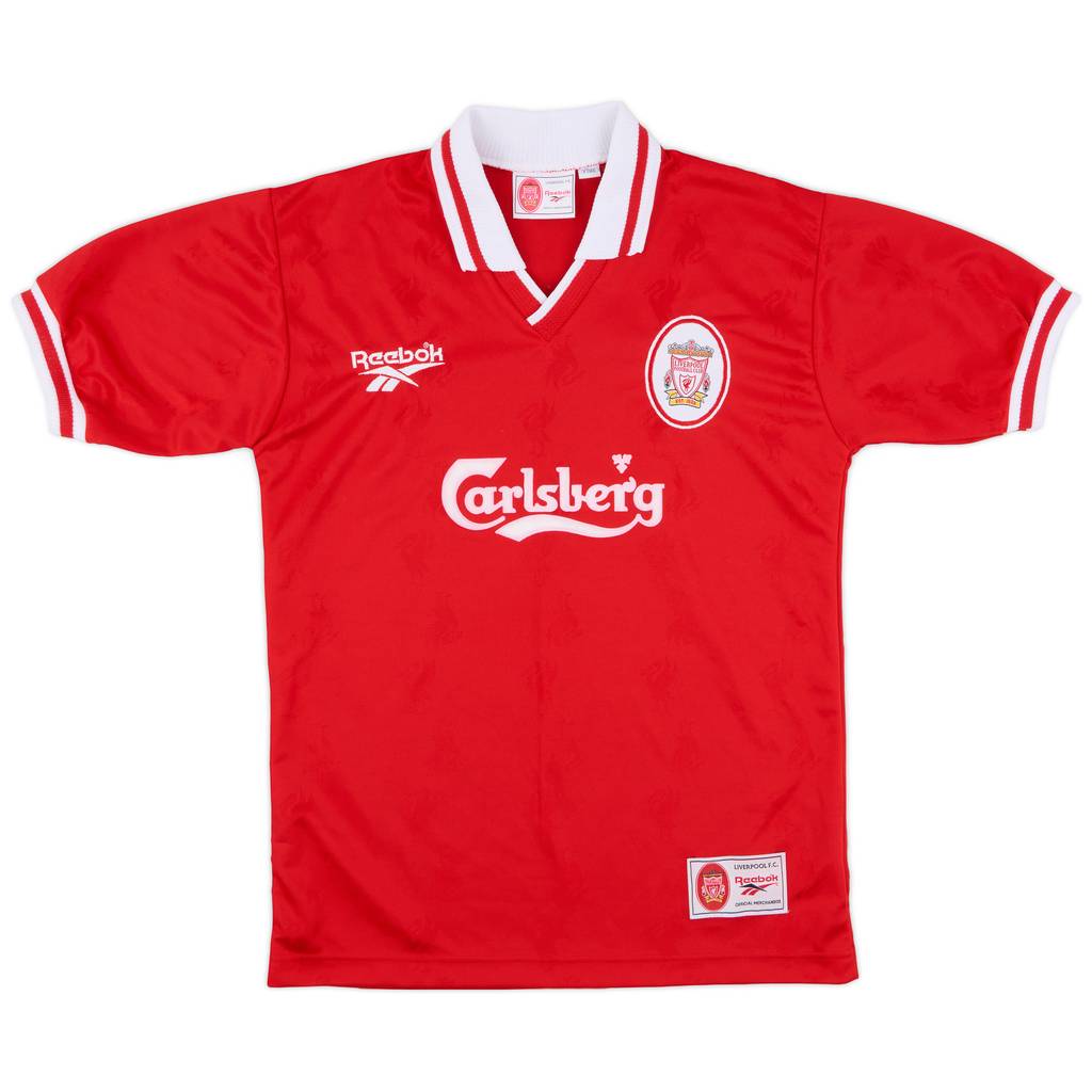 1996-98 Liverpool Home Shirt - 8/10 - (Y)