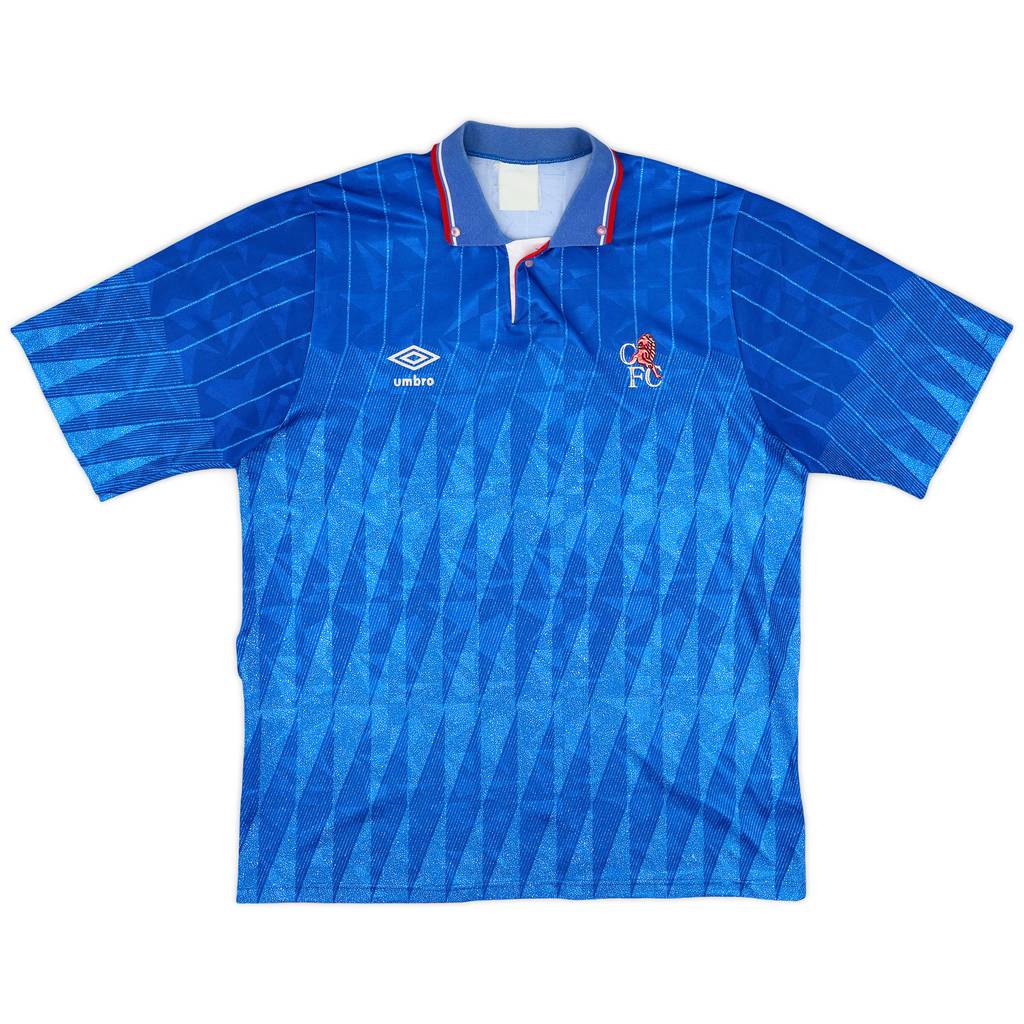 1989-91 Chelsea Home Shirt - 8/10 - (L)