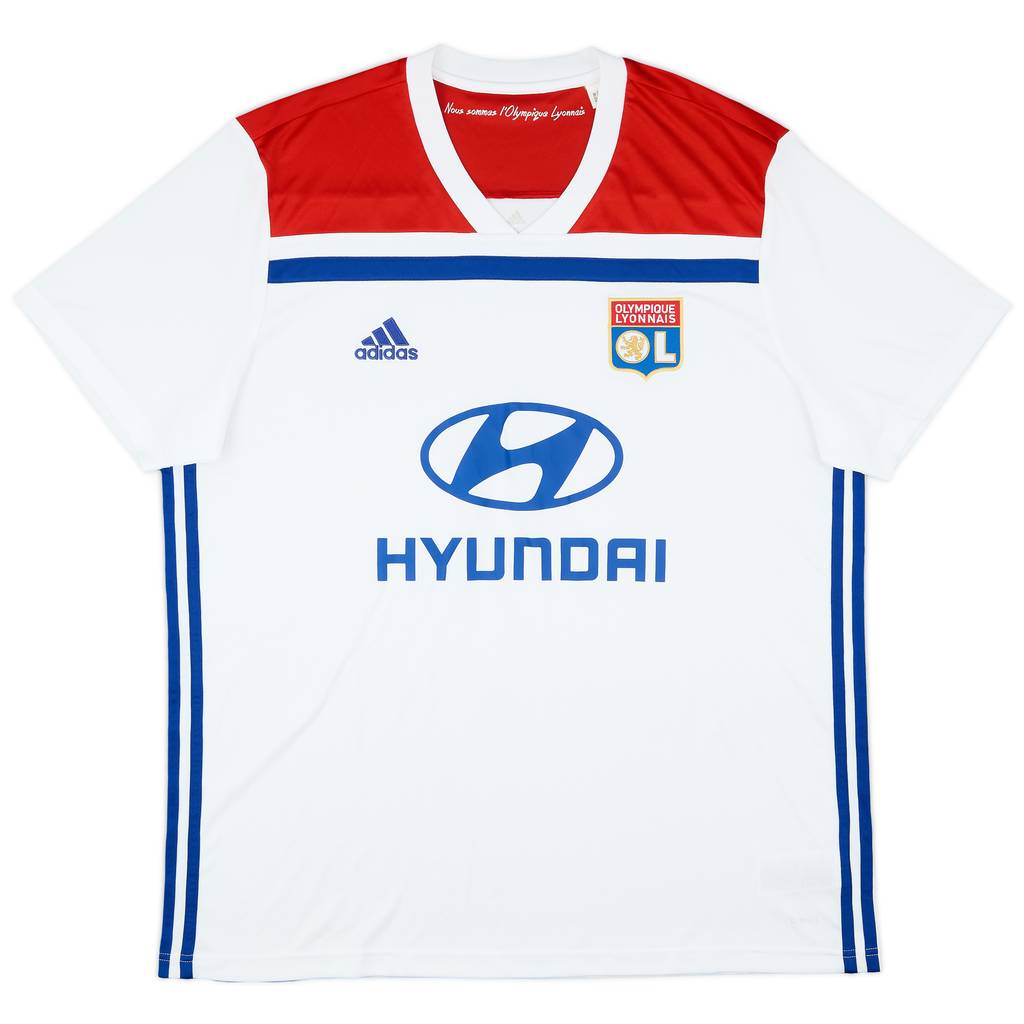 2018-19 Lyon Home Shirt - 9/10 - (XL)