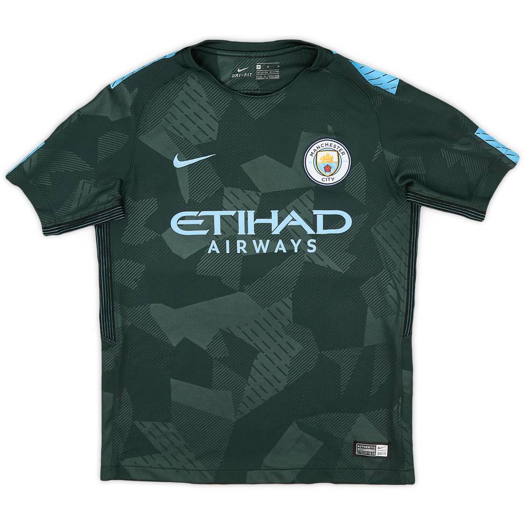 2017-18 Manchester City Third Shirt - 8/10 - (M.Boys)