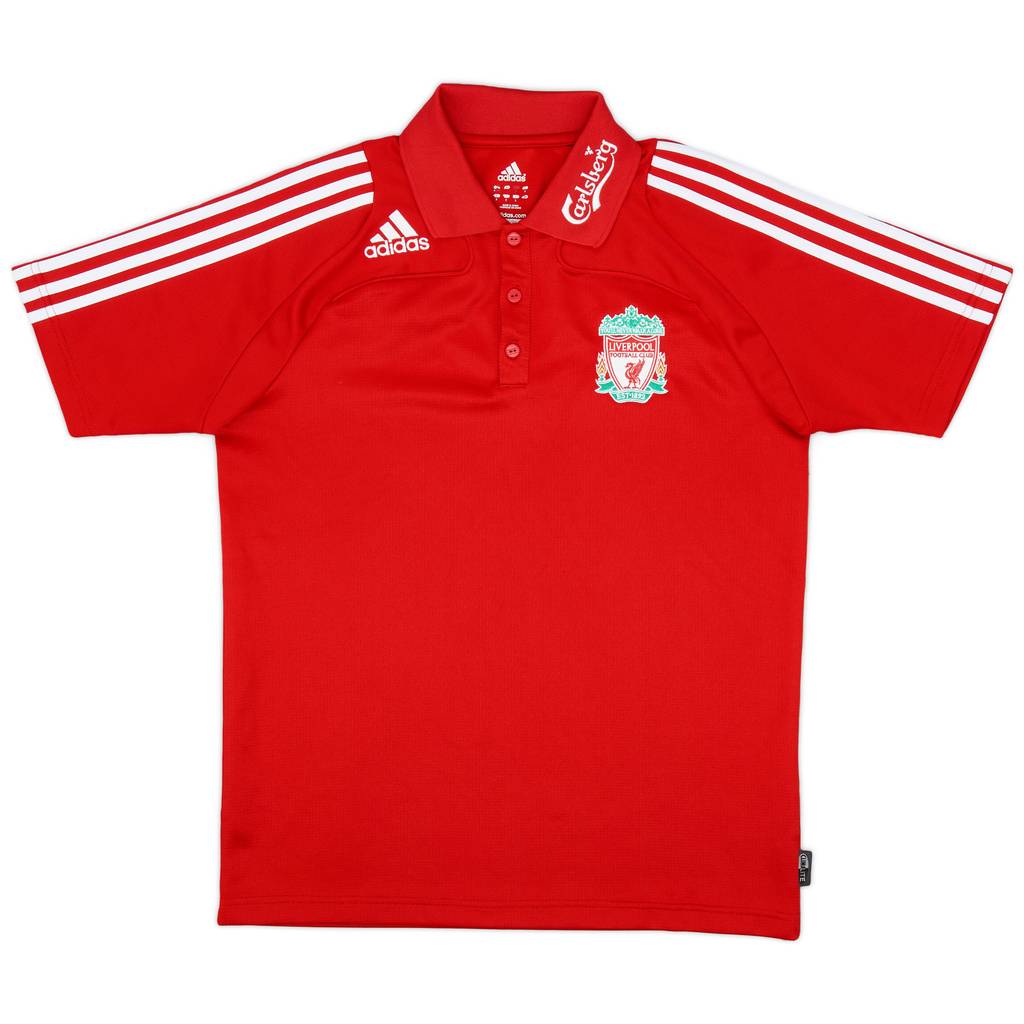 2008-09 Liverpool adidas Polo Shirt - 8/10 - (M)