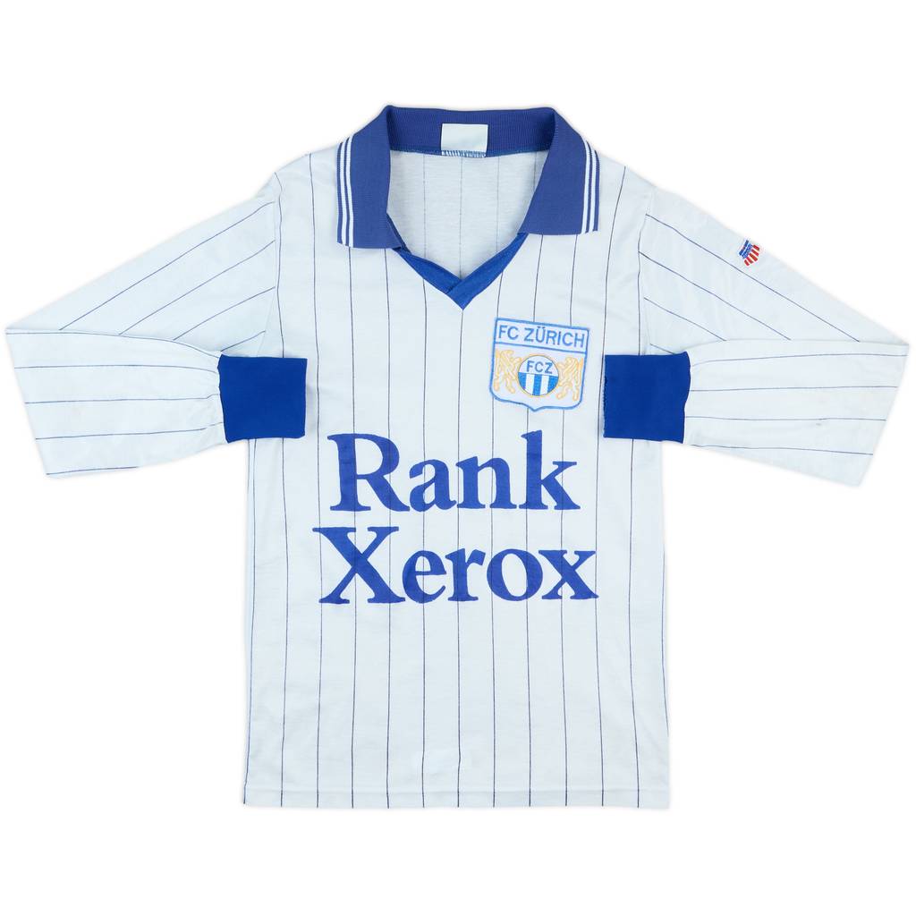 1982-83 FC Zurich Retro Home L/S Shirt - 6/10 - (S)