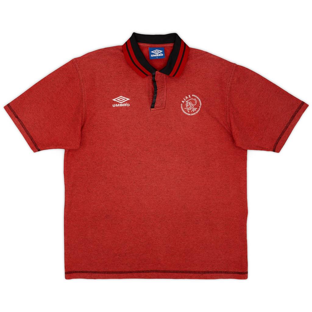 1995-96 Ajax Umbro Polo Shirt - 8/10 - (L)