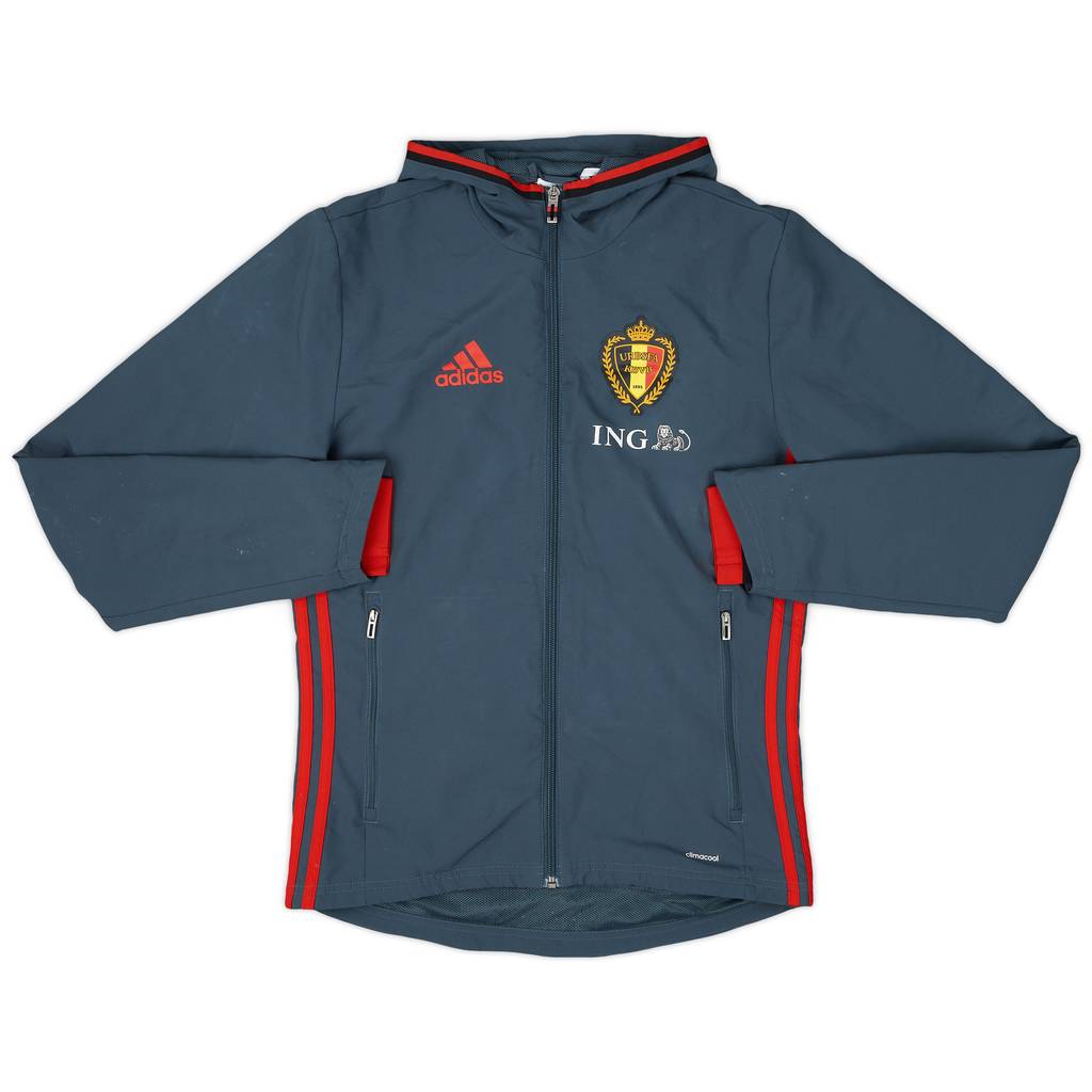 2015-16 Belgium adidas Hooded Track Jacket - 8/10 - (XS)