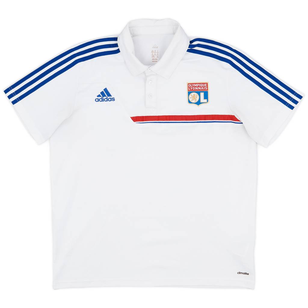 2013-14 Lyon adidas Polo Shirt - 8/10 - (XL/XXL)