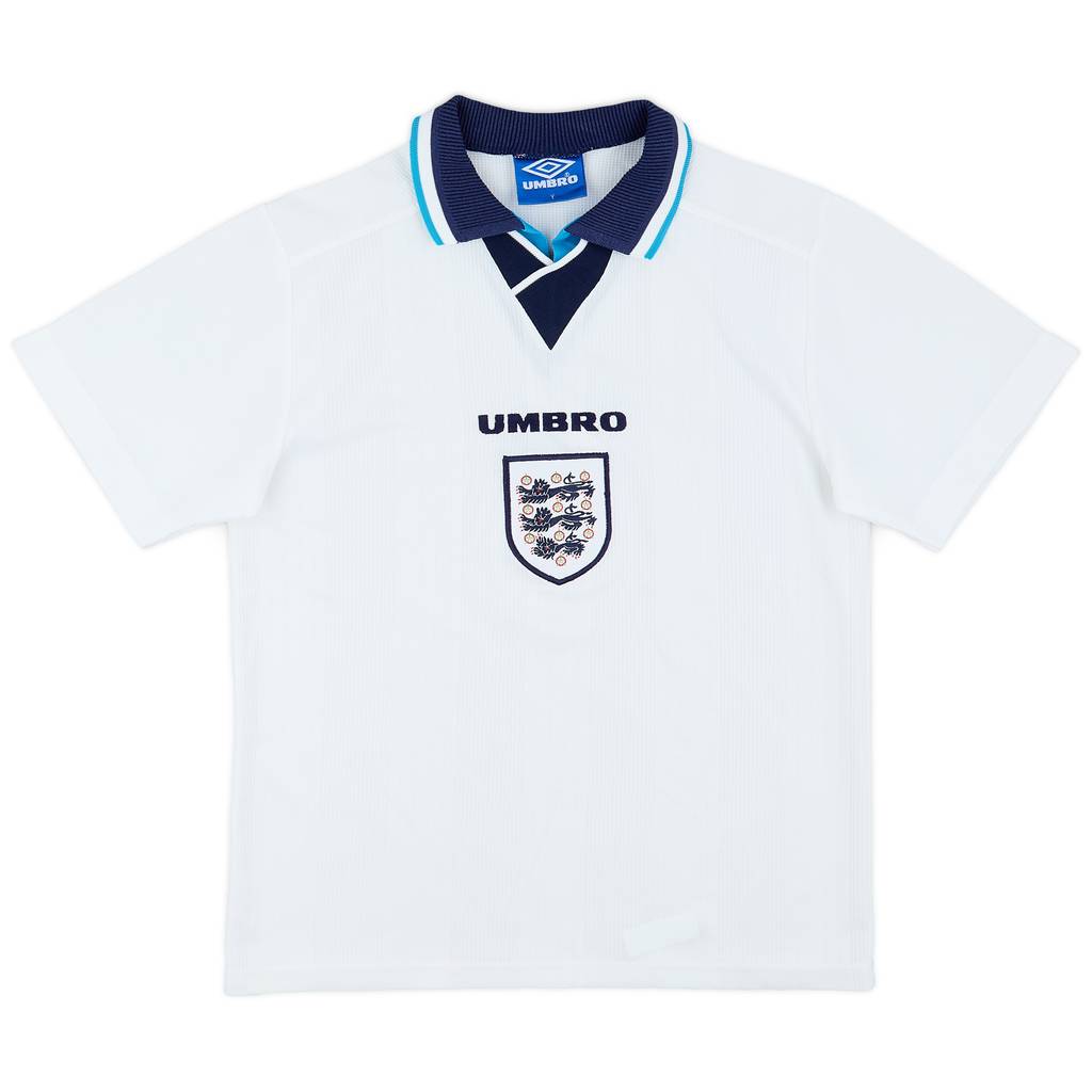 1995-97 England Home Shirt - 9/10 - (Y)