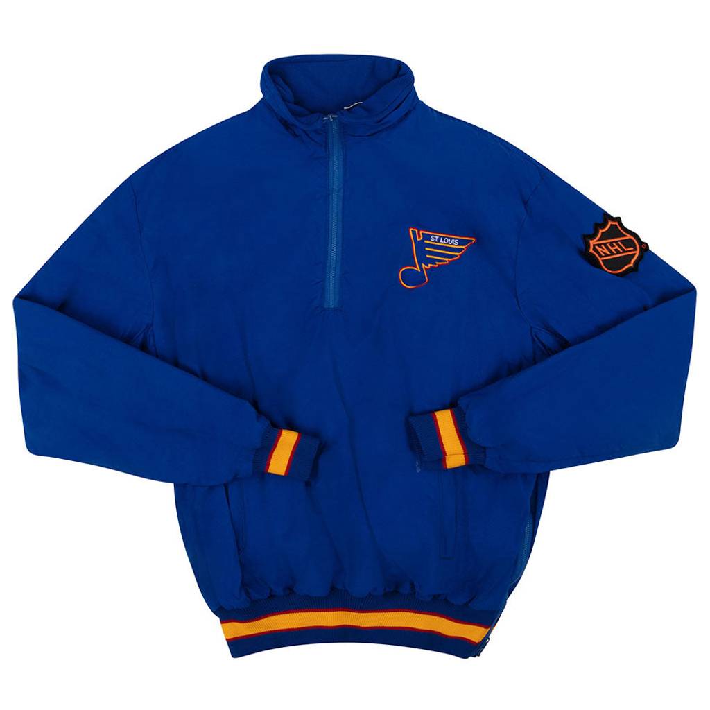 1990s St. Louis Blues Half-Zip Pullover Jacket L