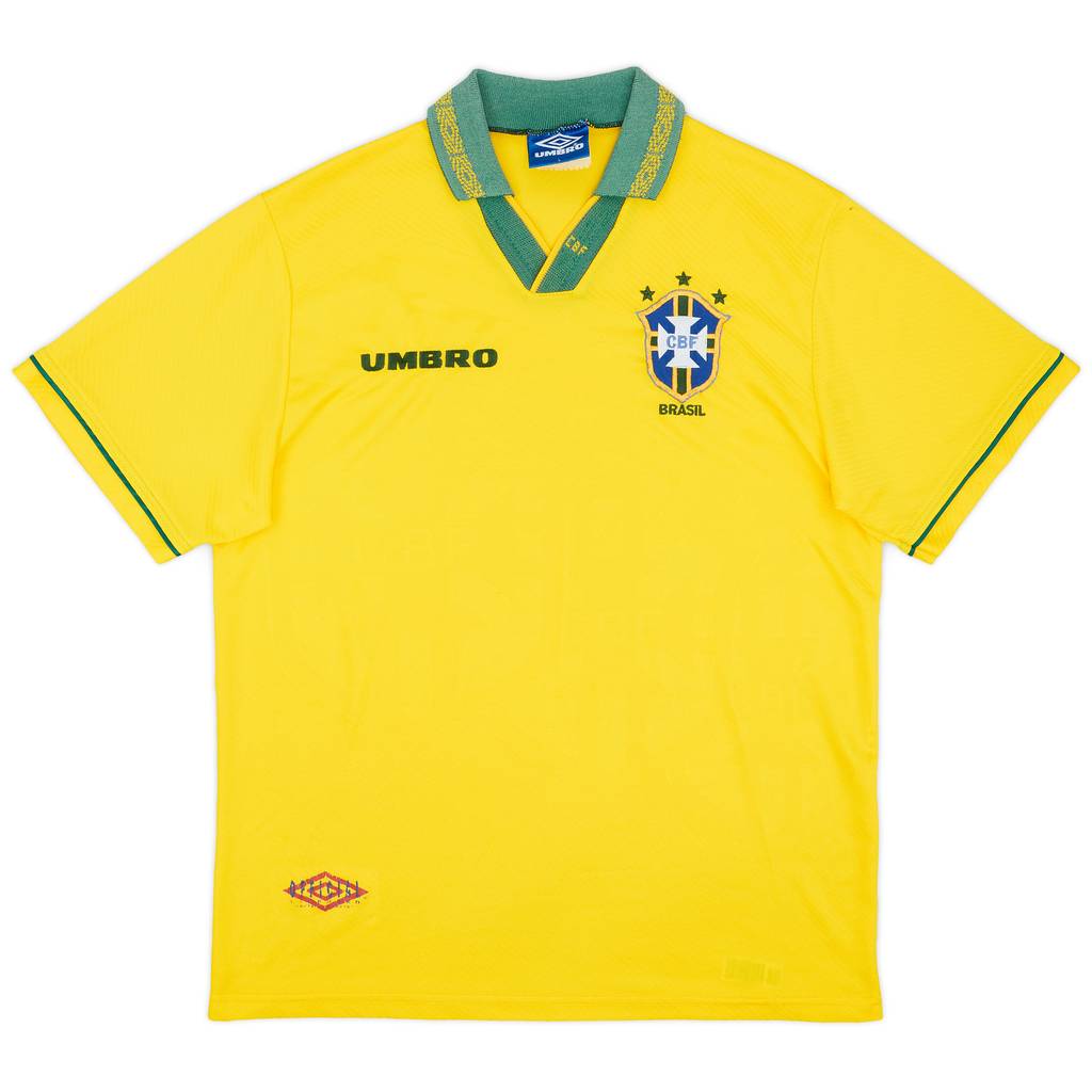 1993-94 Brazil Home Shirt - 7/10 - (L)